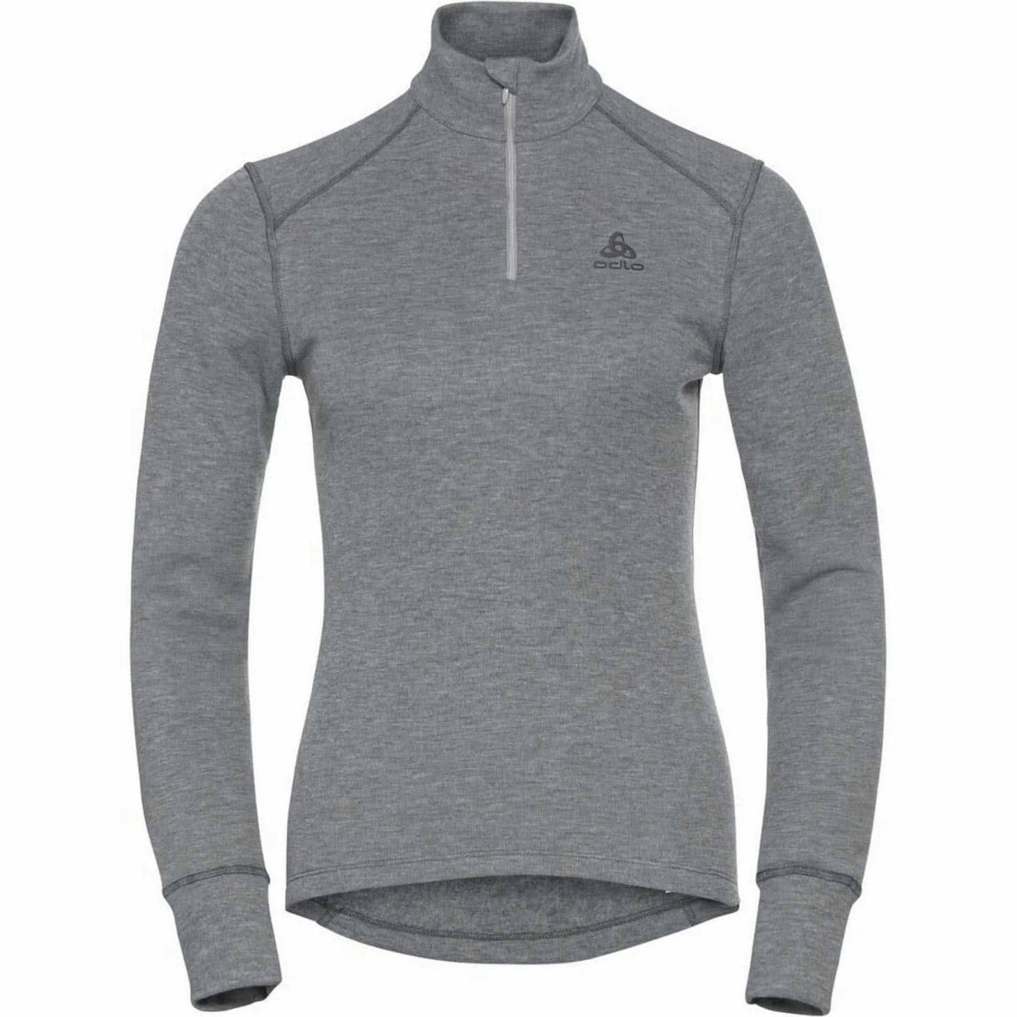 Odlo Ropa Interior térmica para Mujer Active Warm I Camiseta térmica de Manga Larga I Ropa Interior térmica para Esquiar Camiseta térmica de Manga Larga con Cuello y Cremallera de 1/2 I Mujer