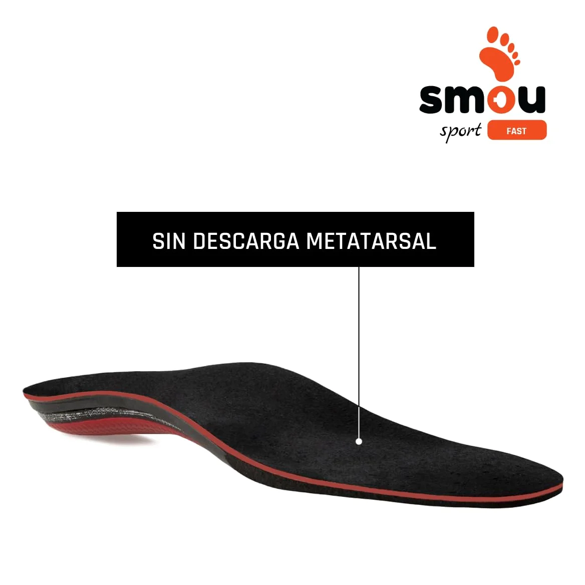 SMOU SPORT FAST Plantillas Memory foam para deporte Mujer y Hombre | Padel-Tennis | Impulso-equilibrio | Soporte del arco | Memory foam Gran Amortiguación | Para Zapatillas Deportivas (41-42 EU)