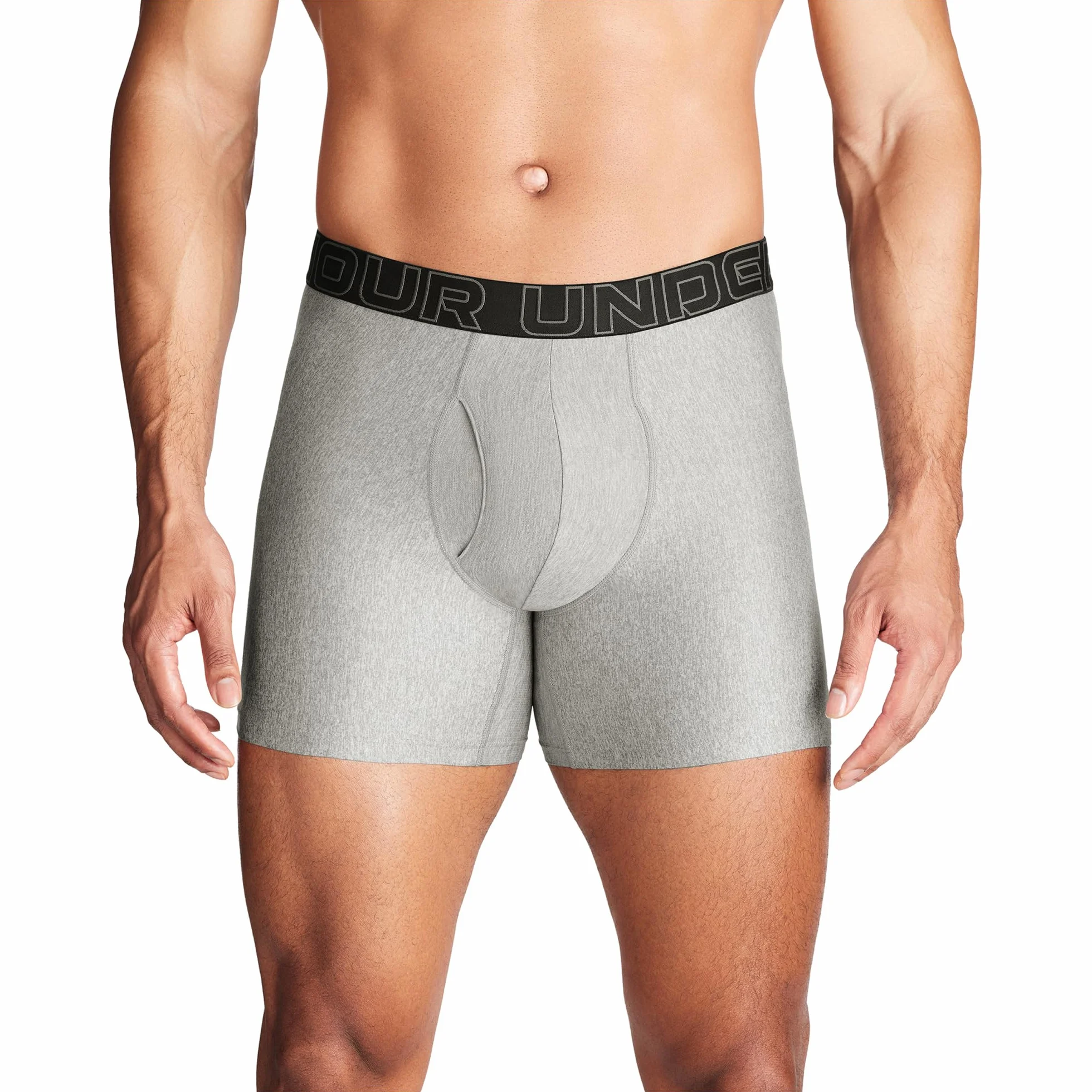 Under Armour Pack de 3 Bóxers Tech Performance para Hombre, Largo de Pierna de 15 cm – Transpirable, Absorbe la Humedad, Tacto Suave, Comodidad Todo el Día