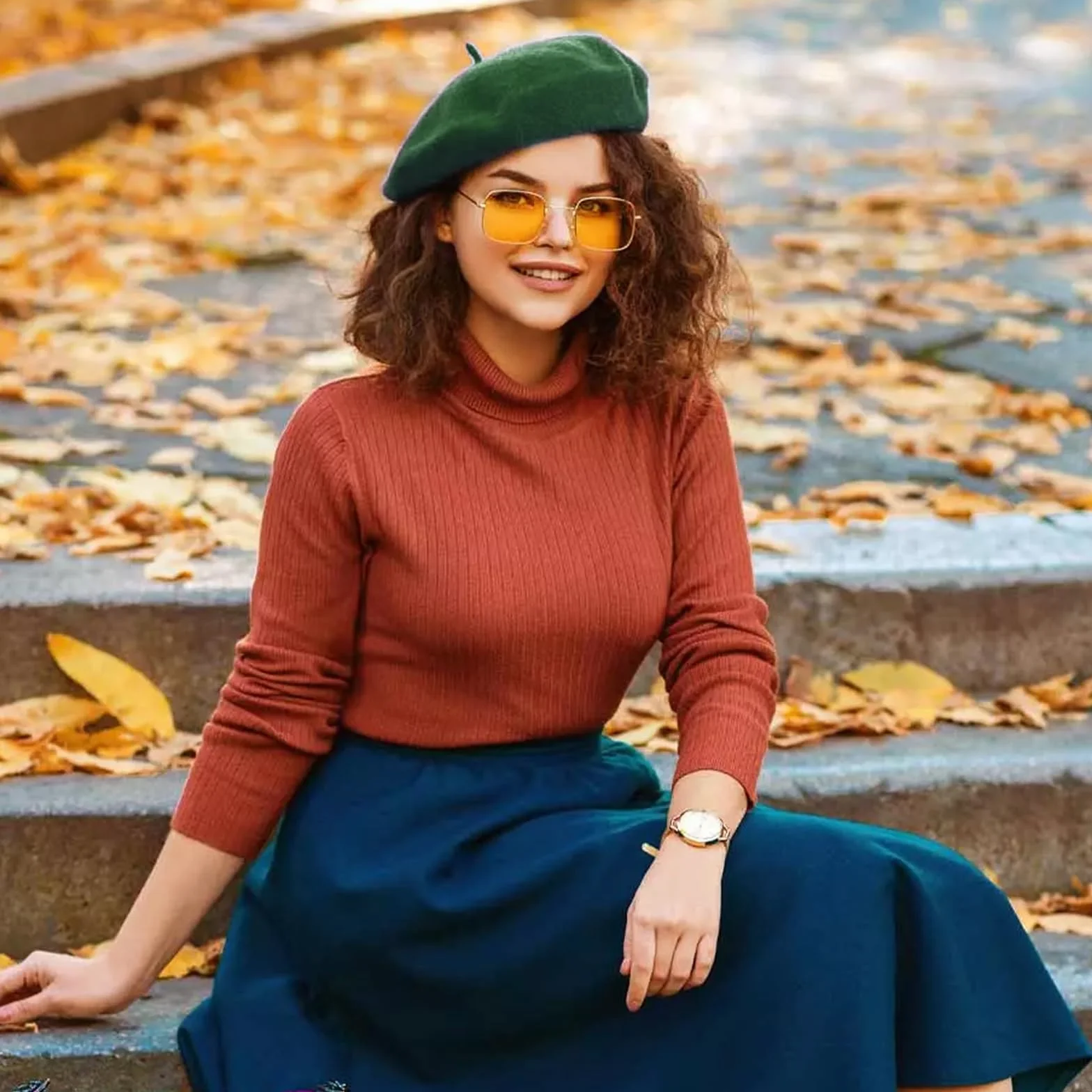 JSTHHTT 3 Piezas Boina Clásica Francesa, Beret de Lana para Mujer y Niña, Sombrero de Pintor Elegante y Vintage para Invierno