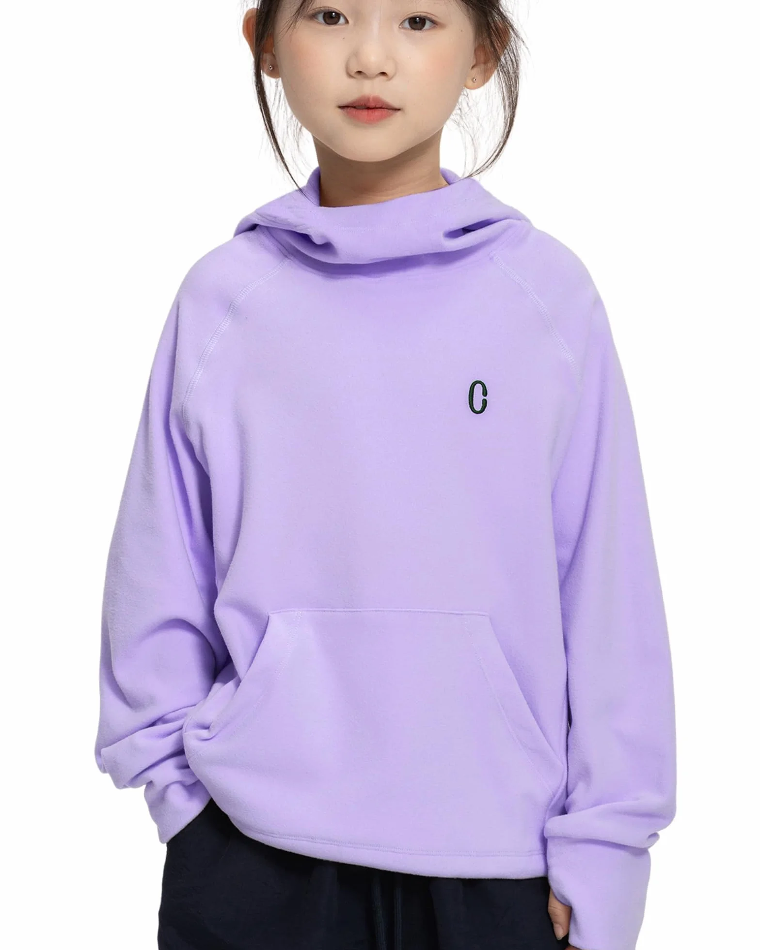 Rolanko Sudaderas con Capucha de Forro Polar para Niñas Manga Larga Pulóver Ligero y Cómodo con Capucha y con Bolsillo, Ropa Deportiva Cálida para Niños