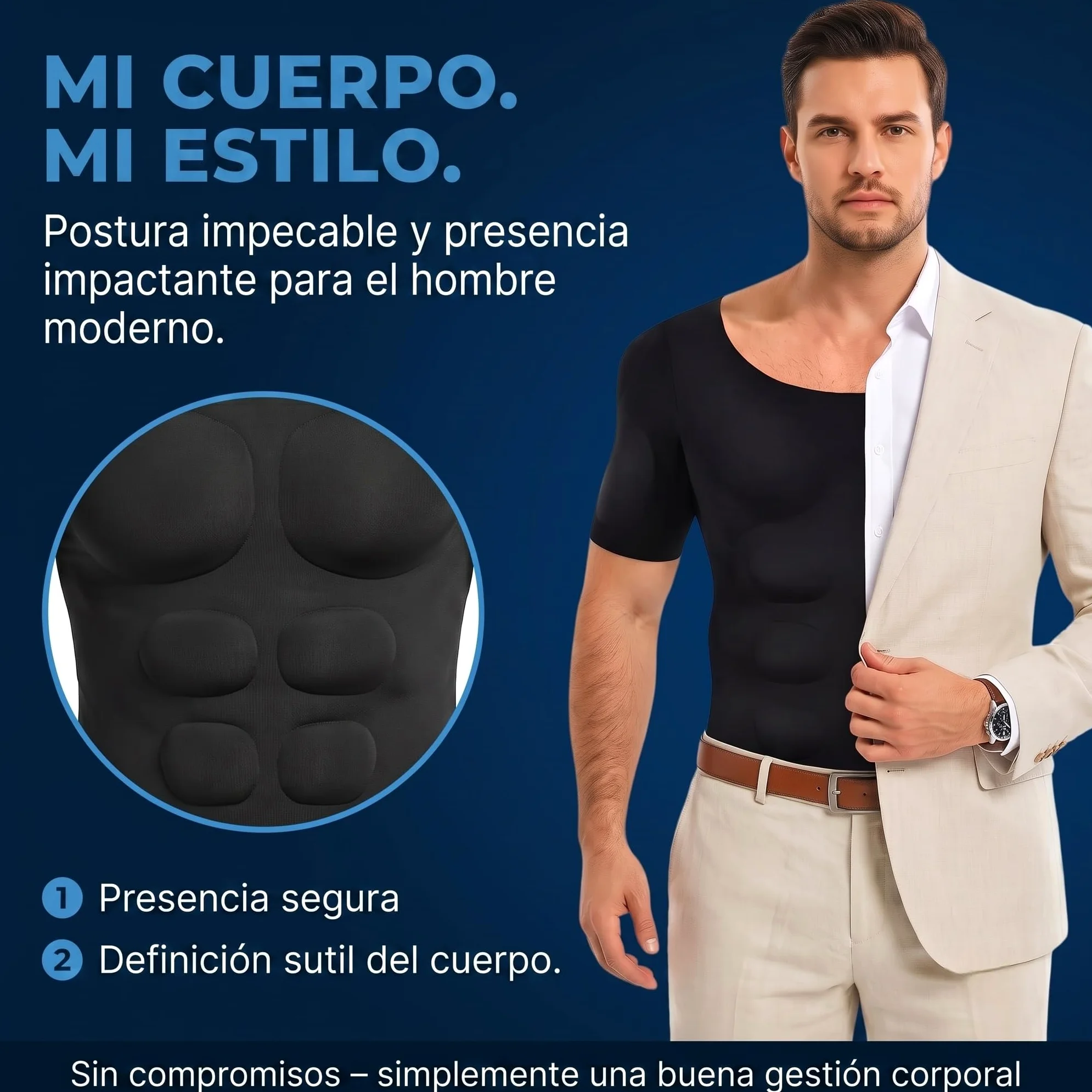 forma terraza muscle top, Compresion Modulos 3D Relleno de Musculo | Camiseta Acolchada de Musculatura con Relleno Removible, Invisible Bajo Camisas, Ligera y Transpirable con 4 Tallas