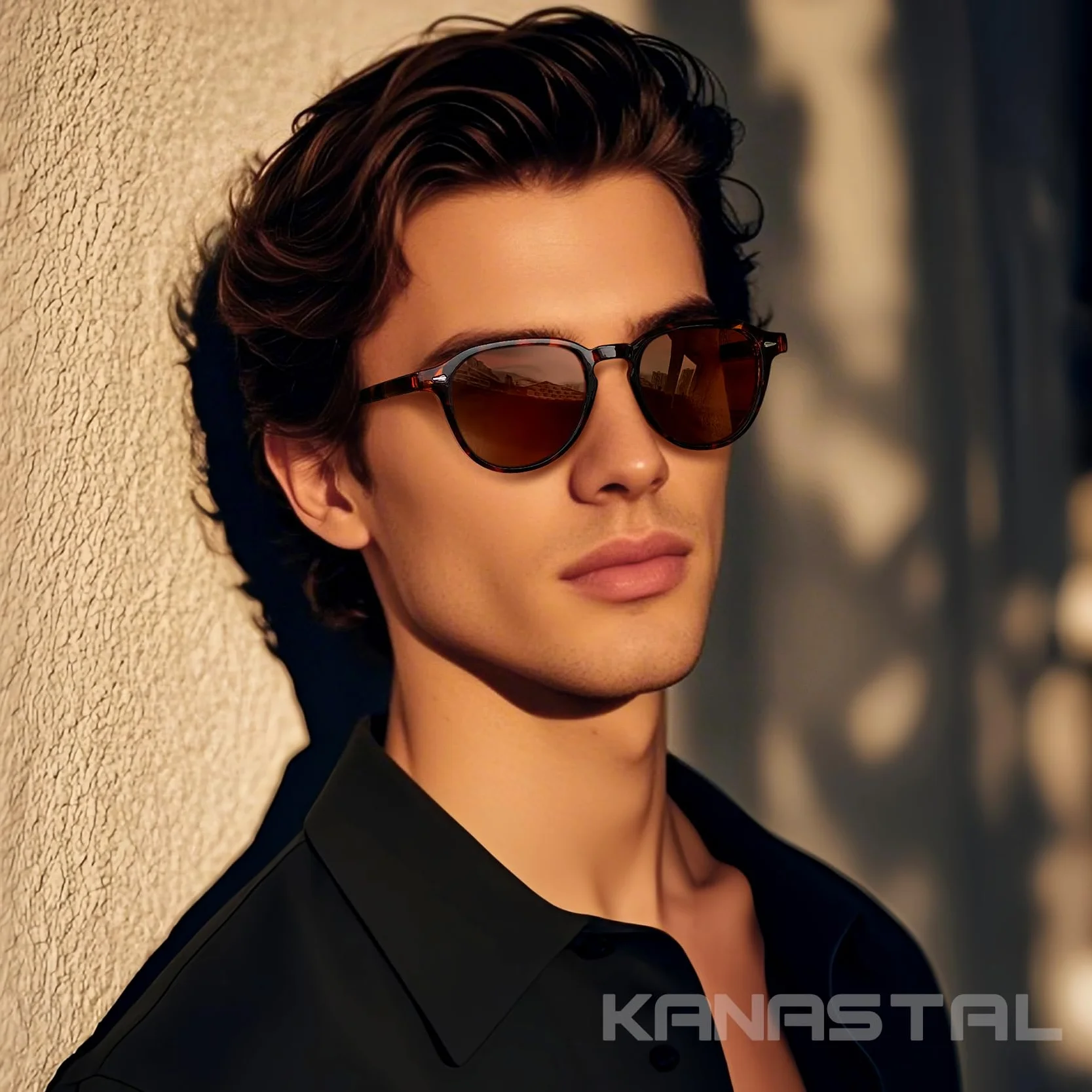 KANASTAL Gafas de Sol Polarizadas Montura TR90-Acetato Protección UV400