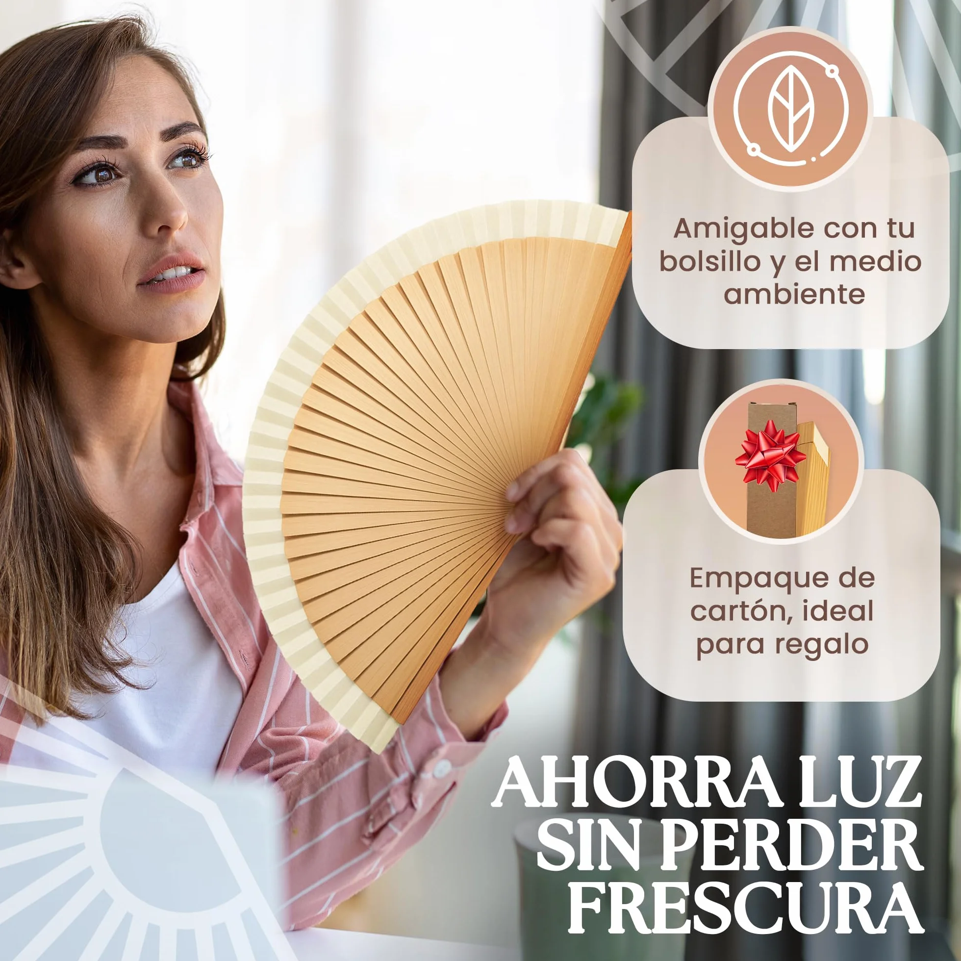Abanicos de madera original españoles pequeño para bodas hombre y mujer