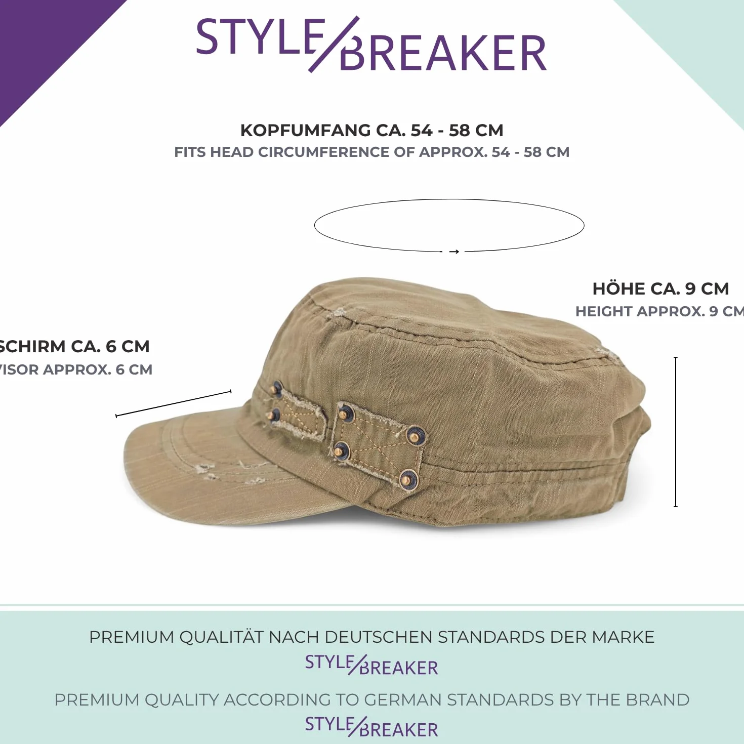 Gorra Militar Unisex Vintage Desgastado Ajustable Algodón Visera Usado