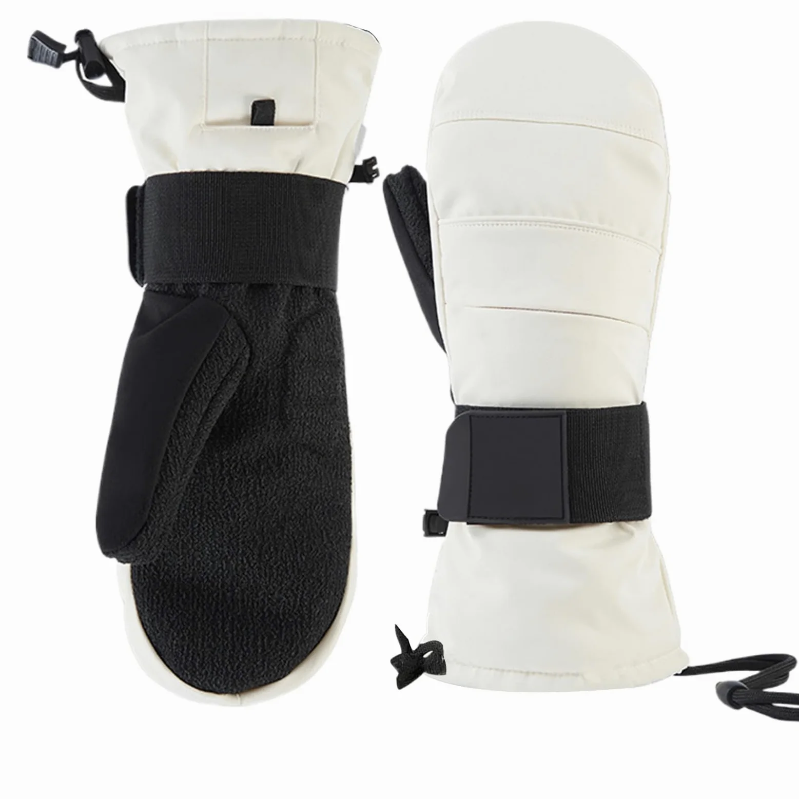 Guantes de invierno antideslizantes - Guantes térmicos | Manoplas para pantalla táctil para hombre, equipo de equitación para exteriores, protector de muñeca forrado con forro polar, manoplas