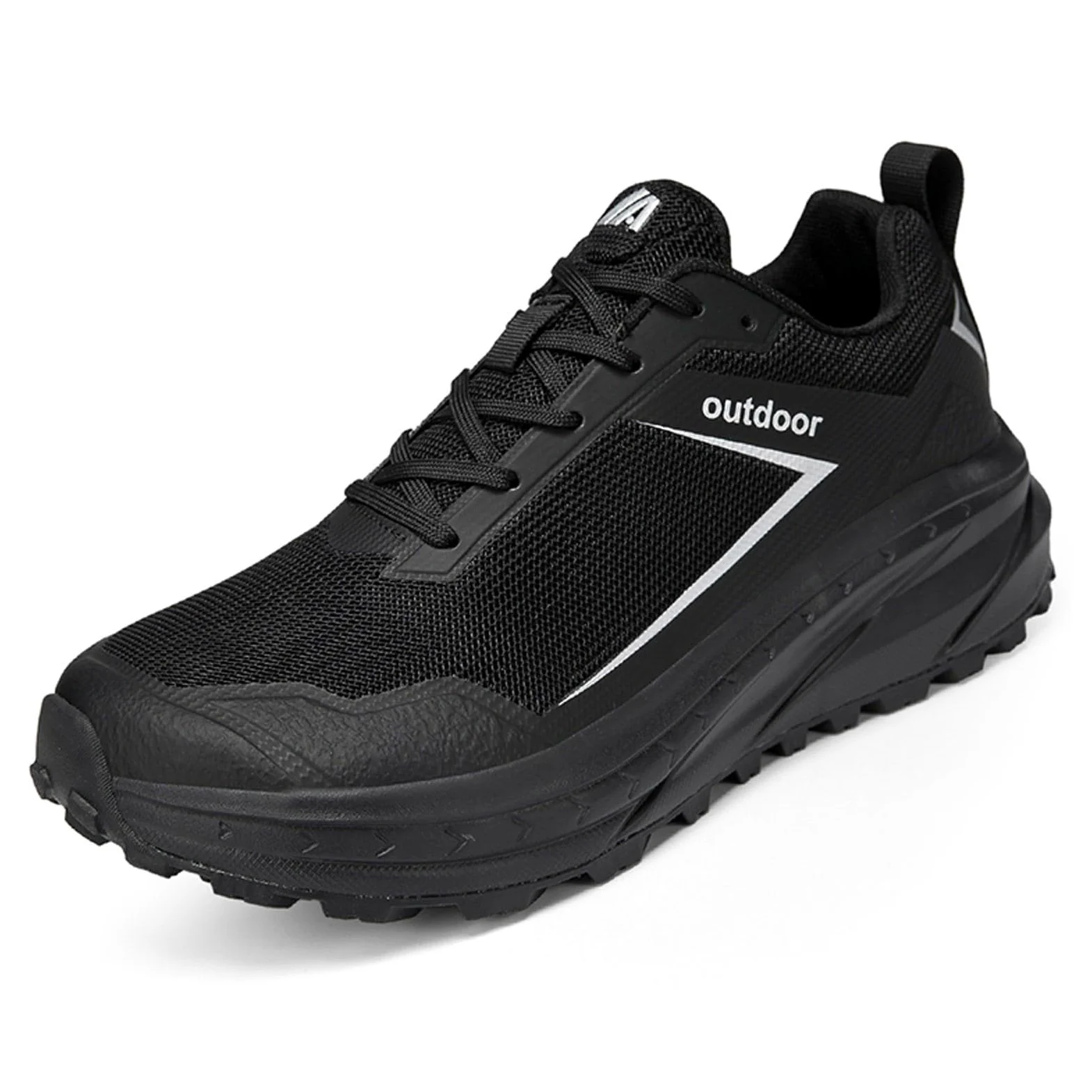 Generisch Zapatillas de hombre de malla monocolor, transpirables, ligeras, para correr, 5 cm, informales, deportivas, cómodas, ligeras, para correr al aire libre