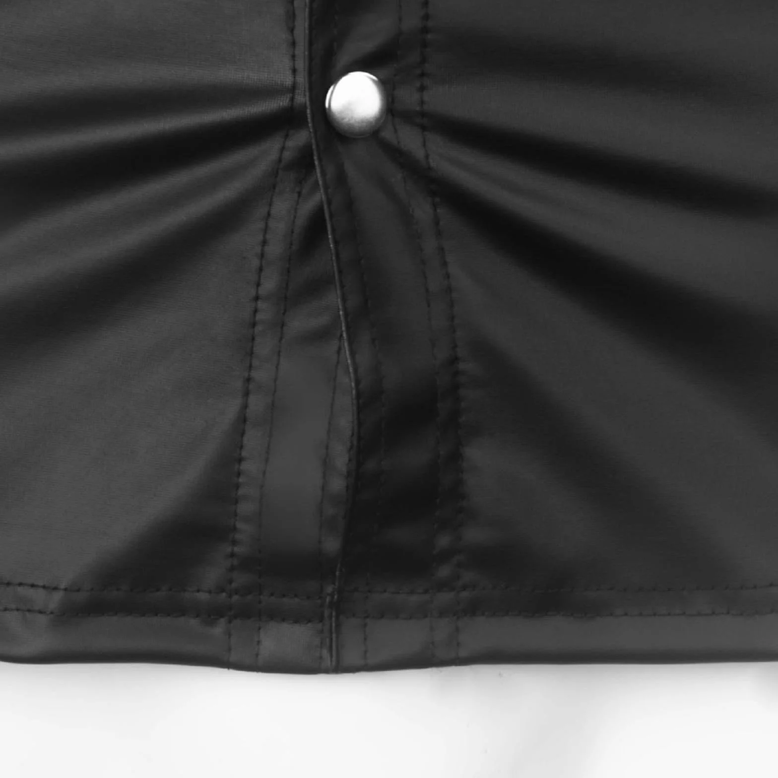Camisa Estampada Hombre - Camisa De Cuero Sexy para Hombre Cuero Mat Ropa De Actuación Discotecas Escenario Cuero Patent