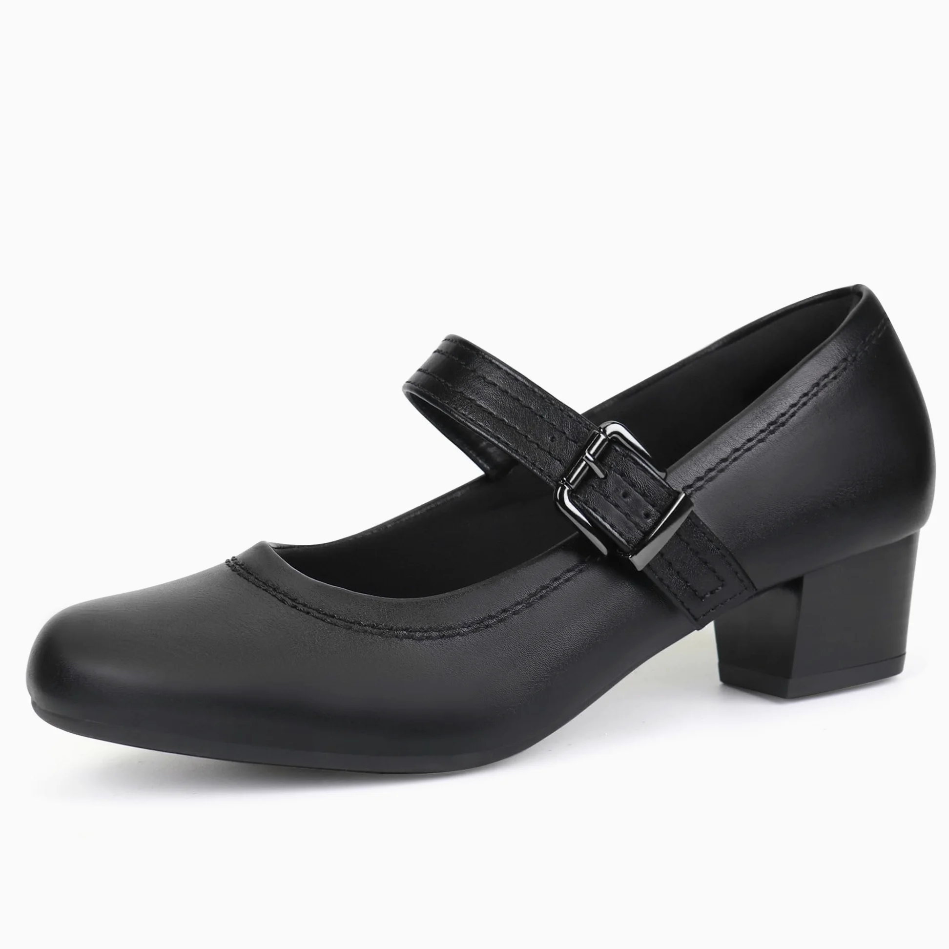 Ortho + Rest Zapatos Mary Janes para juanetes Zapatos ortopédicos de Vestir Tacones Bajos y Gruesos Bombas de Trabajo