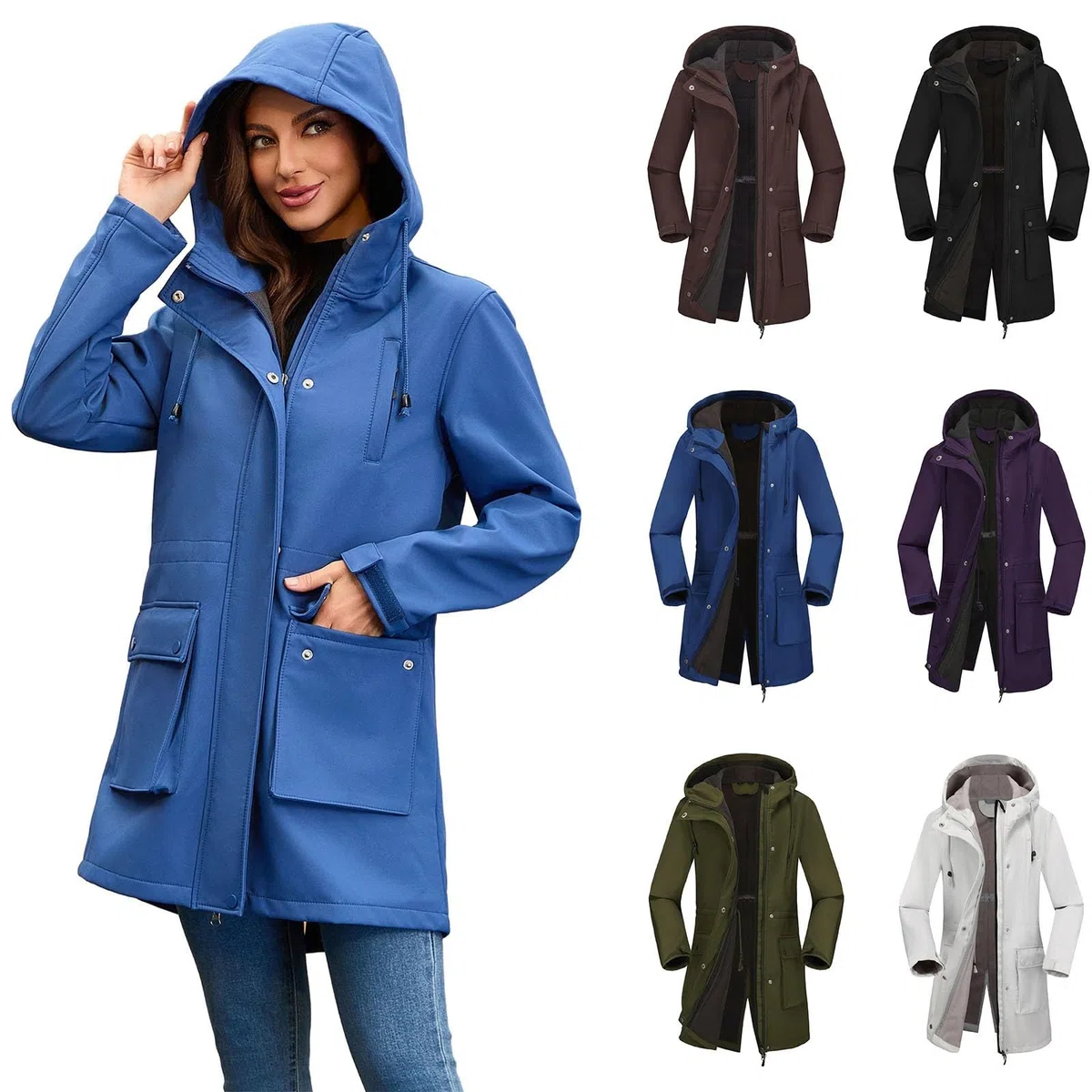 Chubasquero para mujer, impermeable, transpirable, ligero, cómodo, deportivo, chaqueta de ciclismo, talla grande, cortavientos, chaqueta multifunción, plegable, con capucha