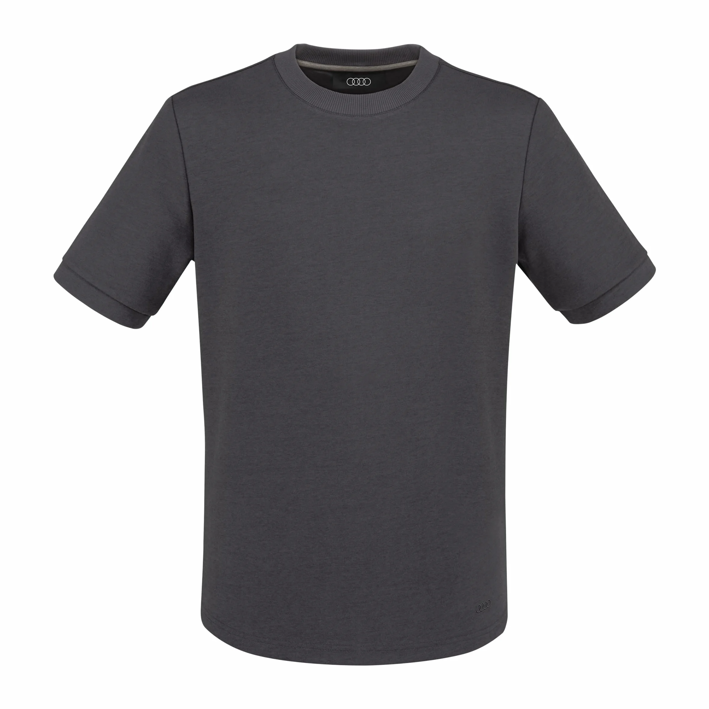 Audi Collection Audi T-Shirt, Herren, Dunkelgrau Audi - Camiseta de Manga Corta para Hombre, Cuello Redondo, Color Gris Oscuro, Talla S, Ajuste Casual, 82% algodón, 18% poliéster Hombre (Pack de 1)