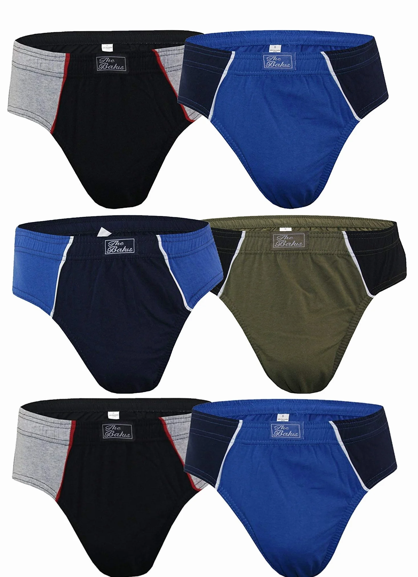 BestSale247 - Calzoncillos slip para hombre en paquetes de 3 unidades, 6 unidades, 12 unidades, 100 % algodón