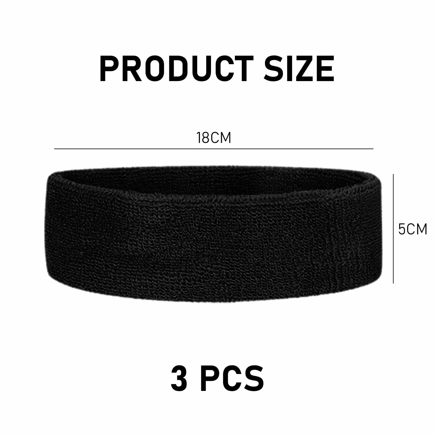 Bandas Deportivas Antisudor 3 Unidades para Hombres y Mujeres, Accesorios Fitness Correr Yoga