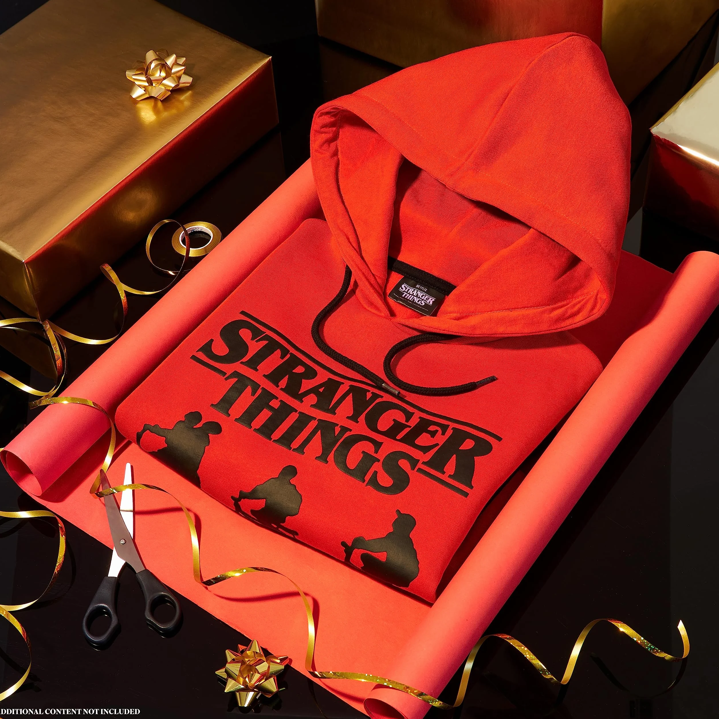 Stranger Things Sudadera Niña y Adolescentes 9-16 Años Sudadera con Capucha Regalos Cumpleaños Niños Colegio (Rojo/Negro, 14-15 Años)