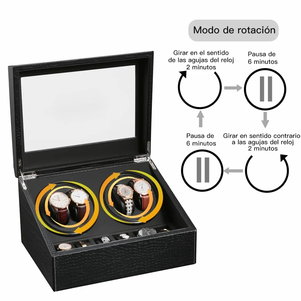 Caja Giratoria para Relojes Automáticos y Mecánicos - Watch Winder