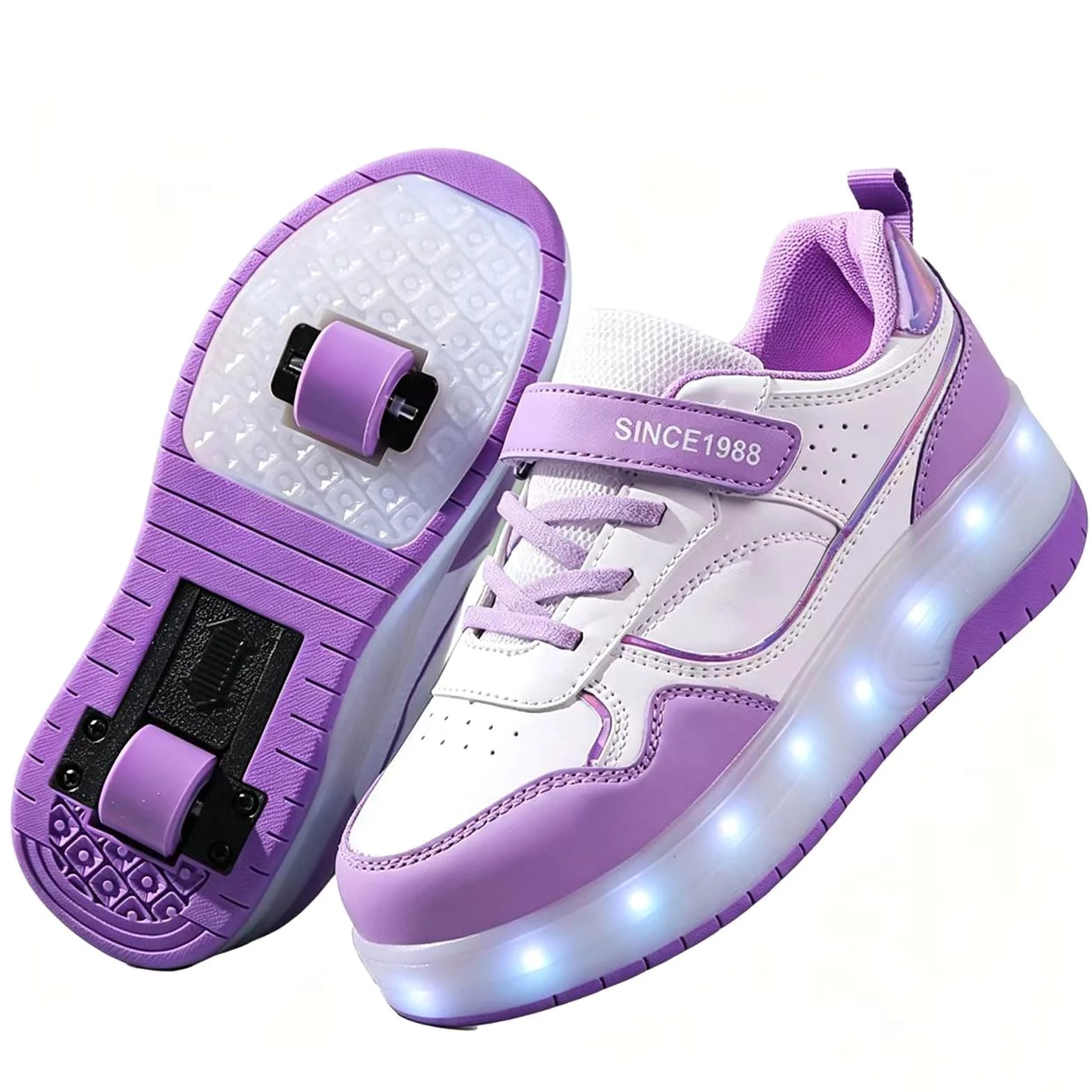 Zapatos de Skate con Ruedas para niñas y niños,Desmontables con Ruedas,Zapatos con Ruedas Unisex niños,DiseñO Dos En Uno,Adecuado para Senderismo,Patinaje,Deportes Al Aire Libre