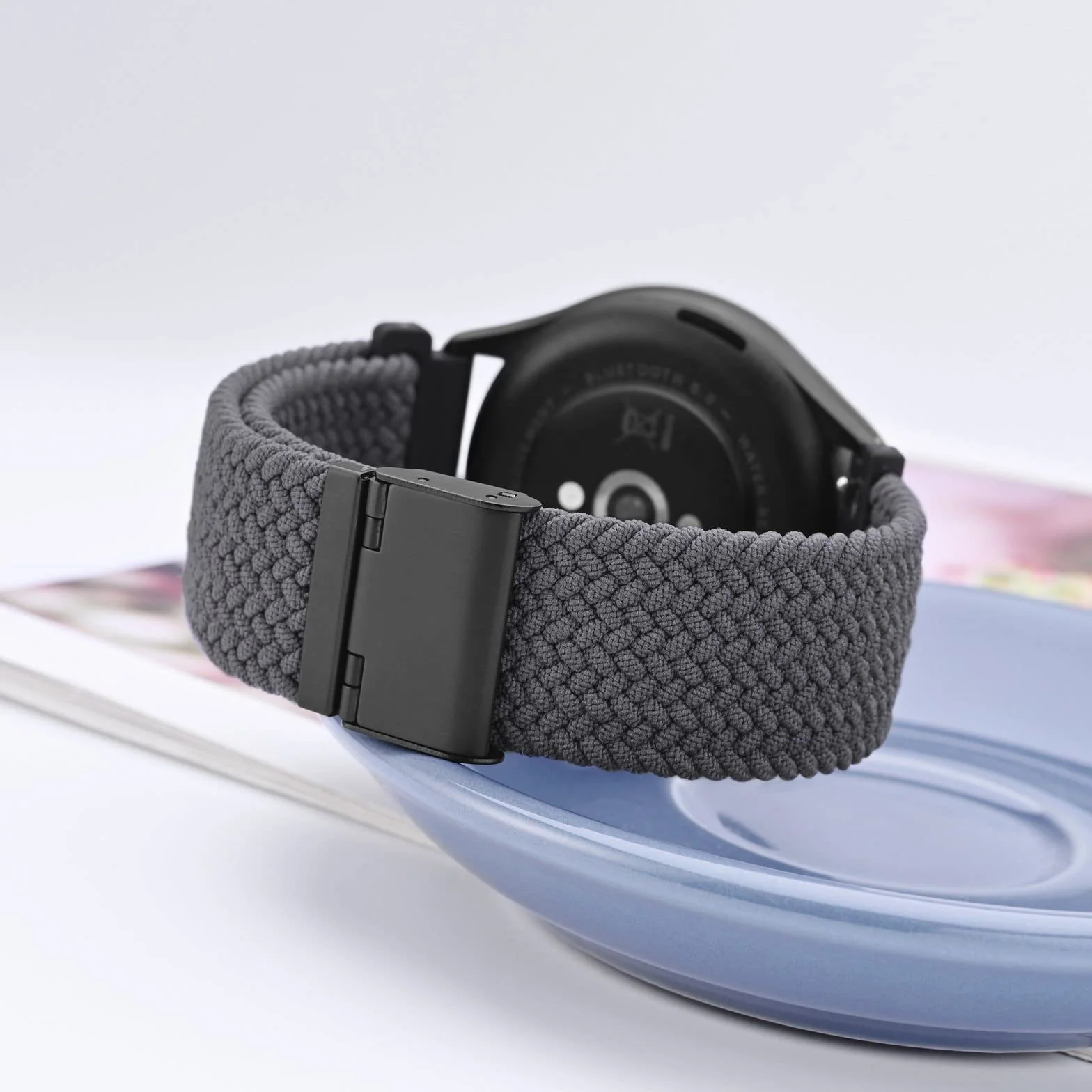 WOCCI Tejido Correas Reloj de Nailon para Hombre y Mujer, Hebilla Ajustable, Liberación Rápida, Trenzado Bandas Deportivas de Repuesto 18mm 19mm 20mm 21mm 22mm