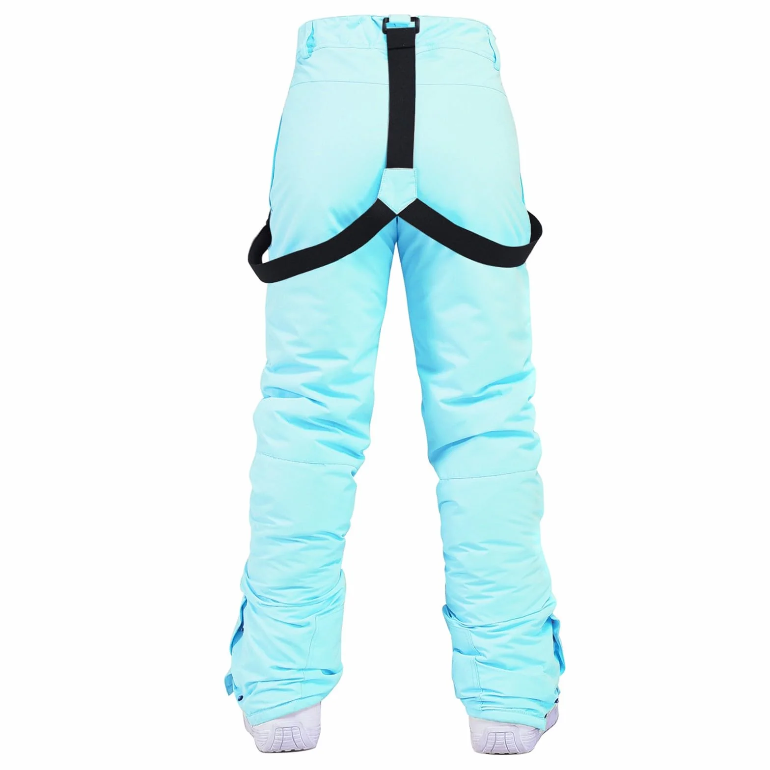 Pantalones de esquí impermeables mujer con tirantes ajustables softshell cálidos