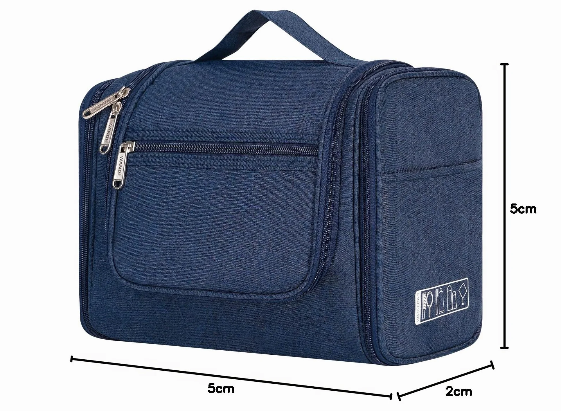 WANDF Neceser para Colgar Impermeable Bolsa de Aseo Colgante Viaje Hombre Bolsa de Cosméticos y Maquillaje para Mujer