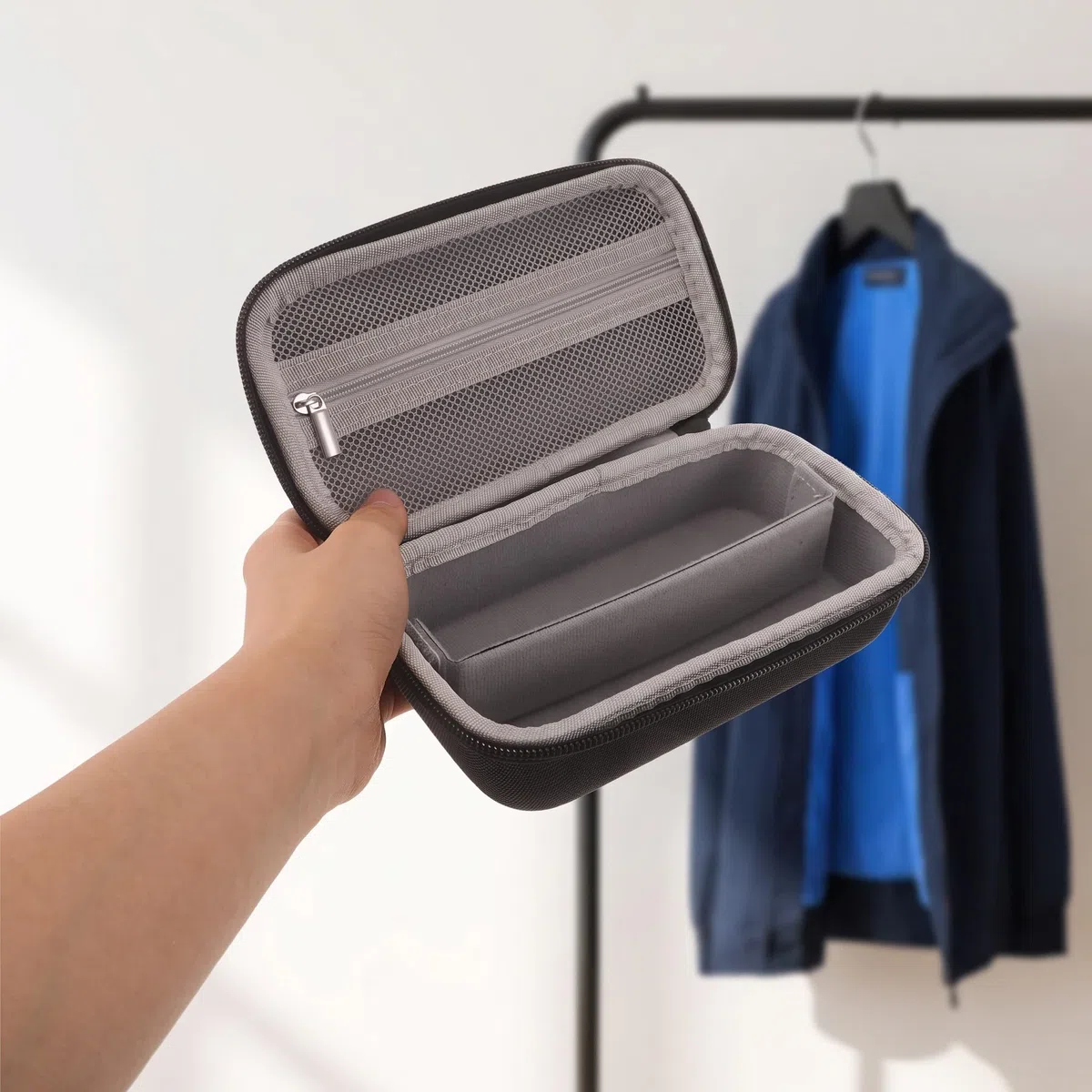 Lurrose Estuche impermeable para gafas con 8 compartimentos y carcasa