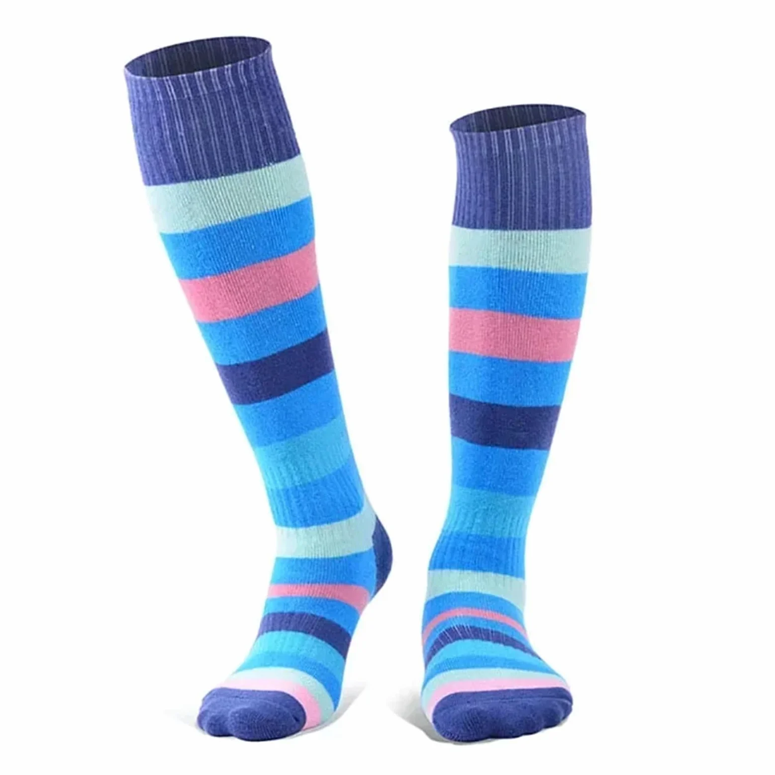 Calcetines de esquí a rayas largo for niños, medias for senderismo y, cómodos cálidos calcetines for Snowboard Para Trekking, Ciclismo, Snowboard