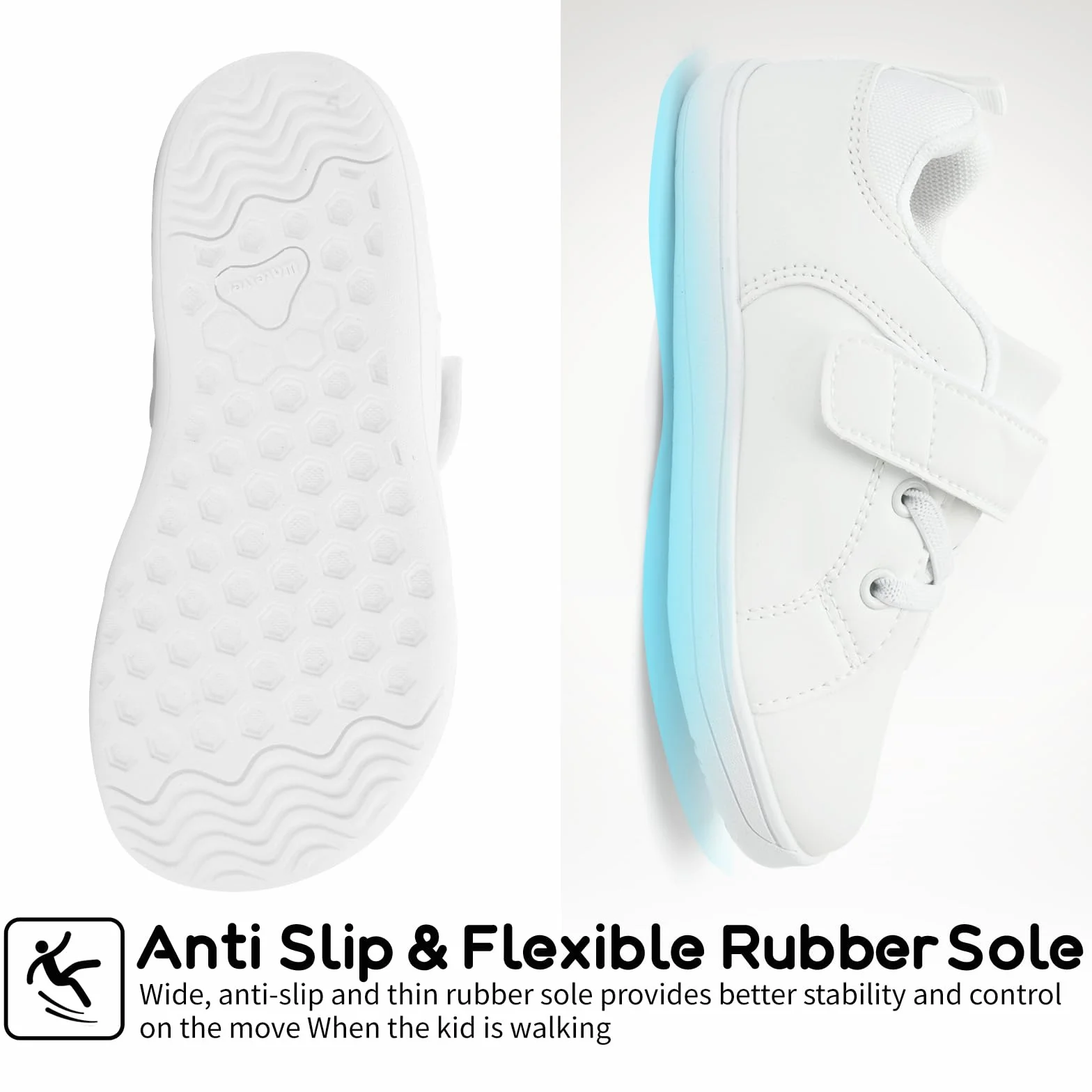 Calzado Descalzos Niños Niñas Amplia para Barefoot Exterior Interio Ligeros y Deporte Transpirables Zapatillas de Trail Minimalistas(Blanco, 26EU)
