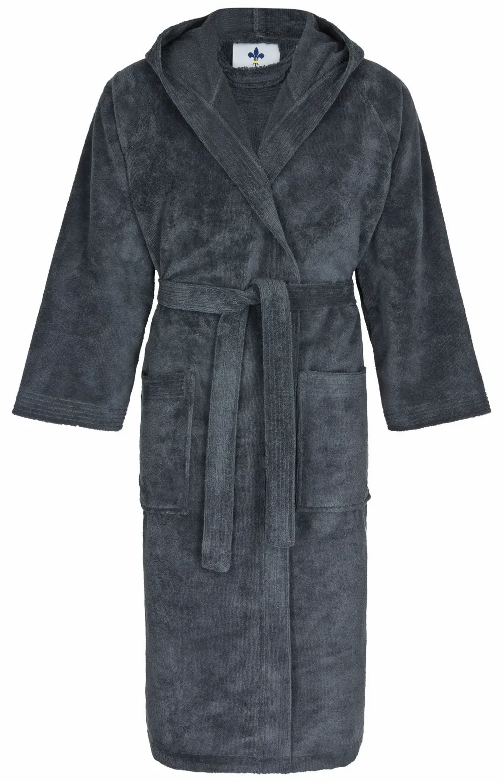 PremiumShop321 floringo Luxus – Albornoz con Capucha de Twin Star Super Soft para Hombre y Mujer, algodón Mezcla, Pizarra, XXX-Large