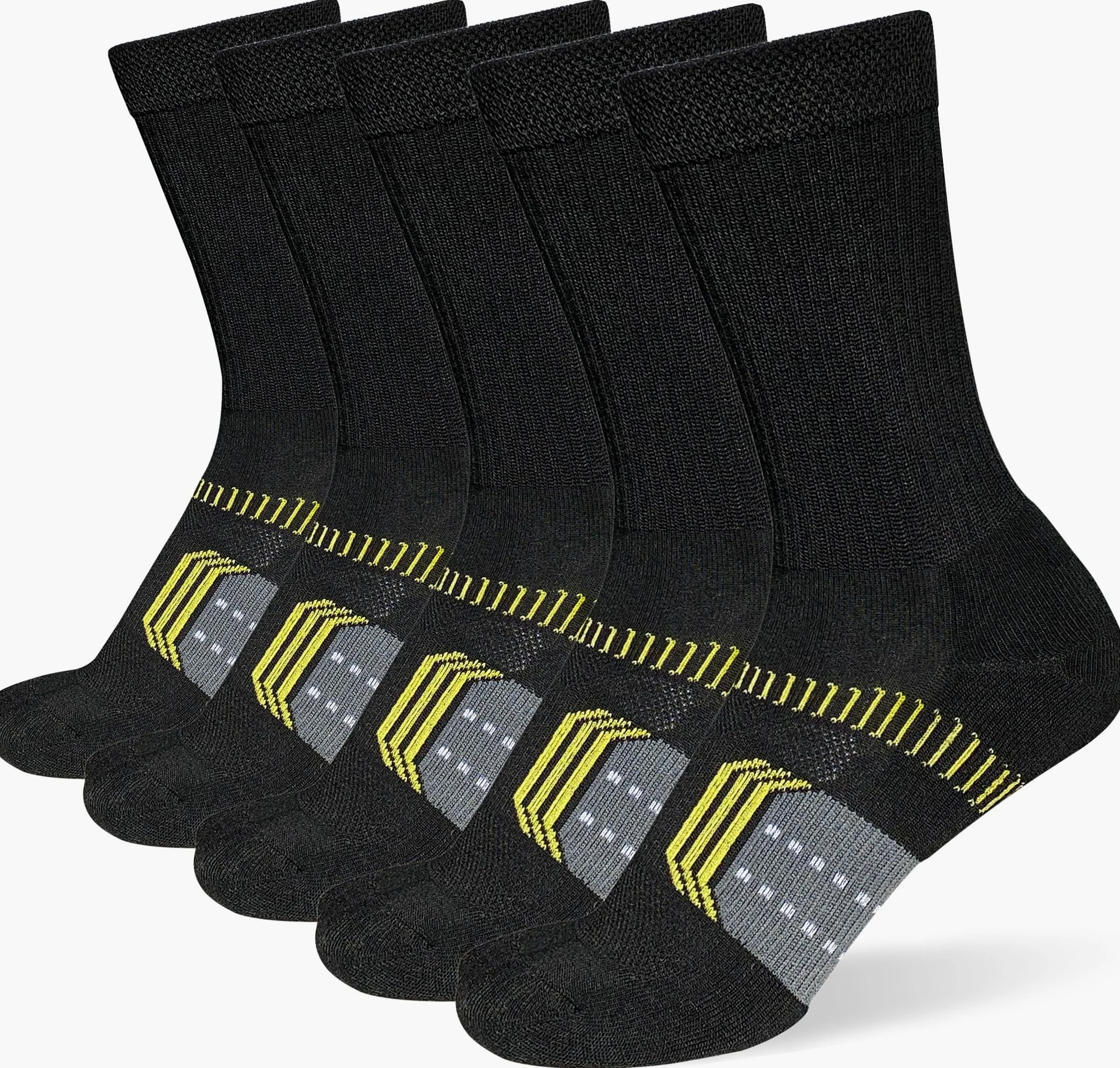 suaskk Calcetines deportivos acolchados para mujer, transpirables, absorbentes, cómodos, para senderismo, 5 pares