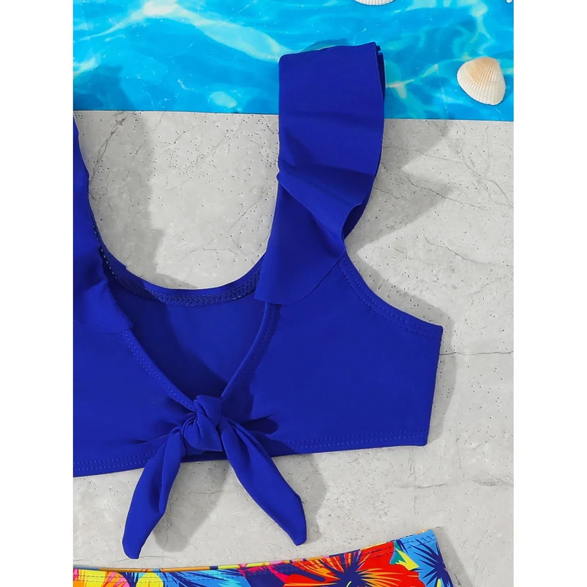 Traje de baño para niña, traje de baño de dos piezas para niñas con protección 50+, bañador para playa, piscina