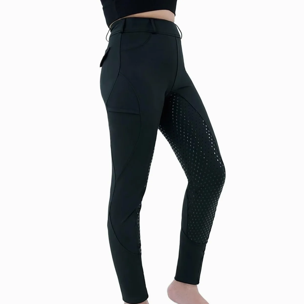 Mallas De EquitacióN Pantalones de equitación for mujer, pantalones montar con asiento completo, mallas entrenamiento ecuestre, ropa deportiva for exteriores, equipo caballero