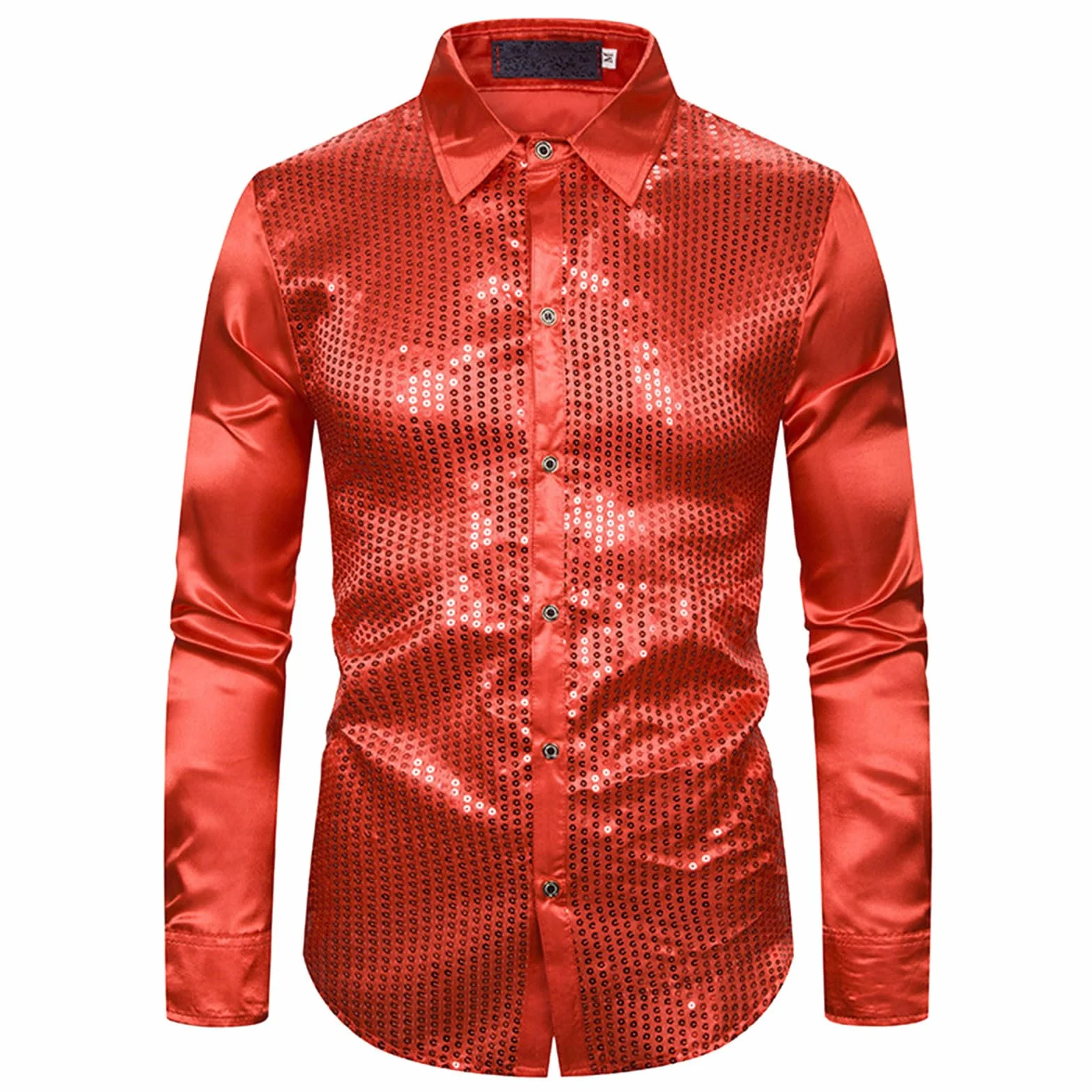 Camisa tradicional para hombre, traje de carnaval alemán, camisa de baile brillante con estampado en caliente