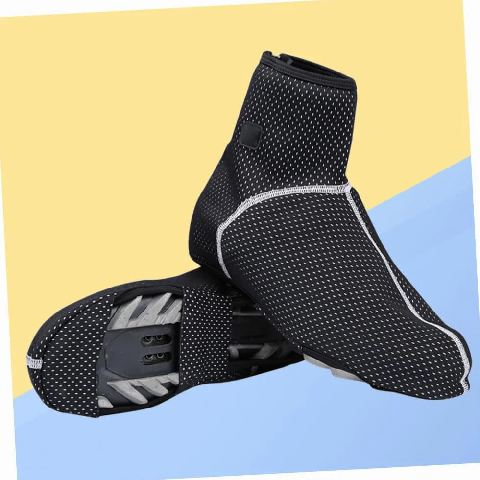 Sosoport Boots Botas 1 Par Cubrebotas De Otoño e Invierno Cubiertas De Zapatos De Lana Cubiertas De Zapatos Calientes s Exterior Zapatillas De Ciclismo A Prueba De Viento