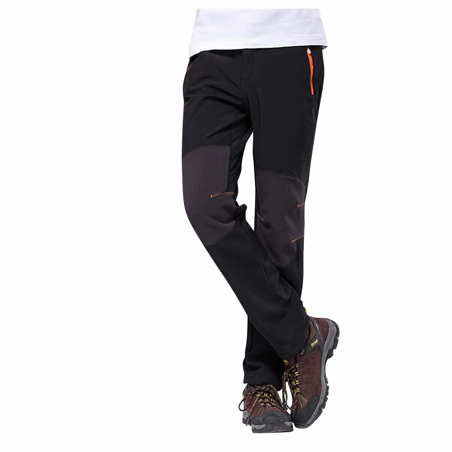 Pantalones de esquí con forro polar para hombre, impermeables, transpirables, resistentes al desgaste, pantalones de invierno softshell, pantalones de escalada al aire libre, monos de nieve sólidos