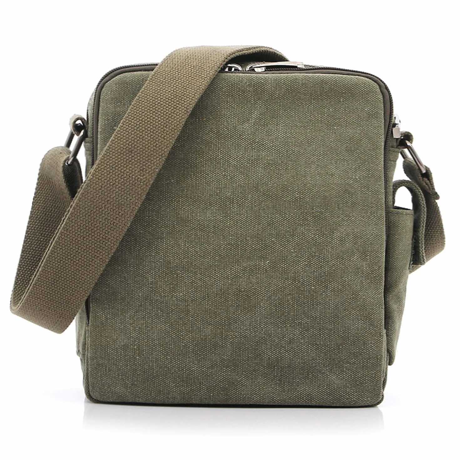 Bolso Bandolera Hombre Pequeño de Tela Vintage Messenger Bag para Colegio Universidad Libro Bolsa de Lona Originales de Viaje Sport