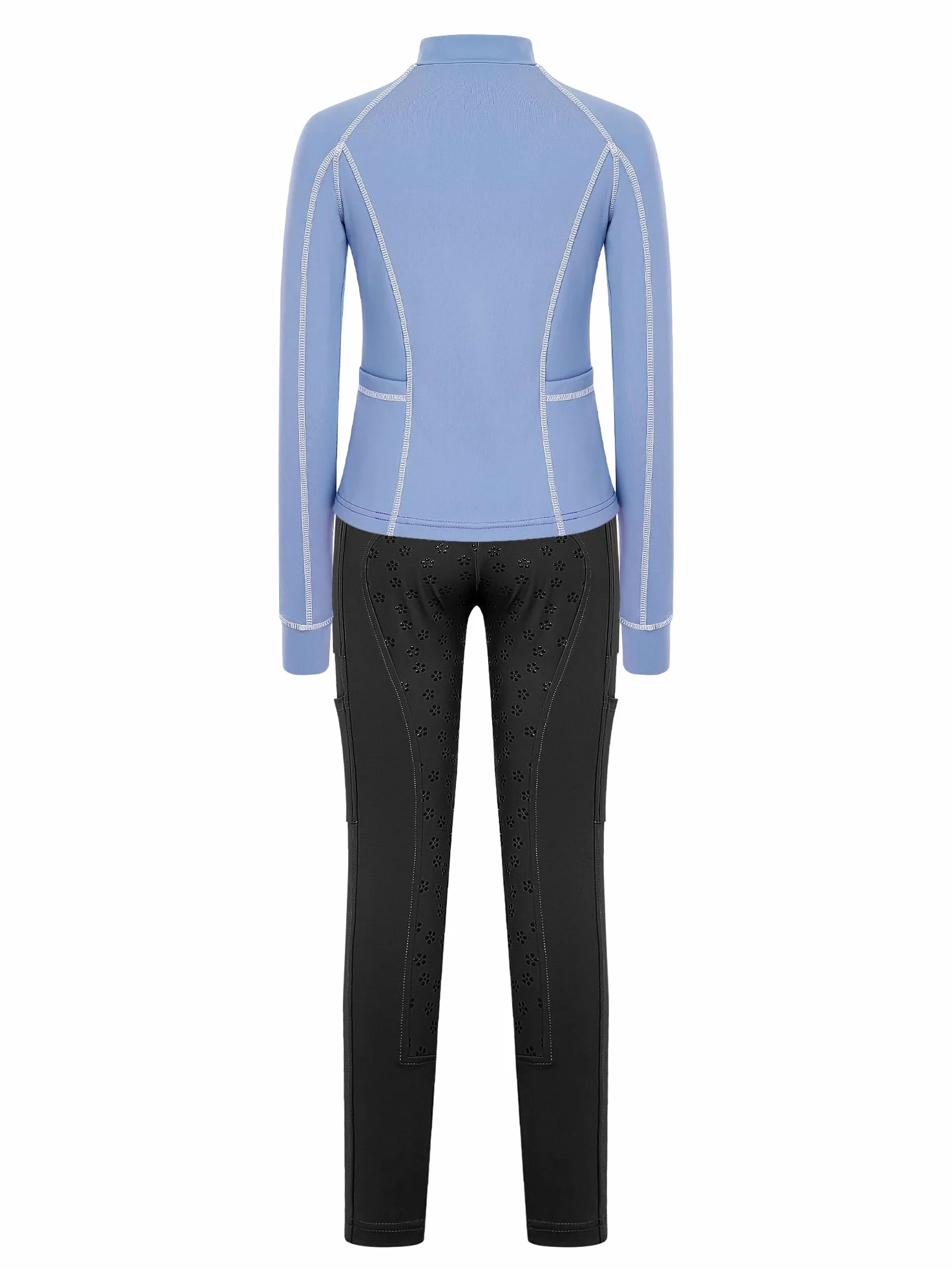 MSemis Top Y Pantalones Cortos Gimnasia Artística Niña Mallas De Entrenamiento Ecuestre Leggings Equitación