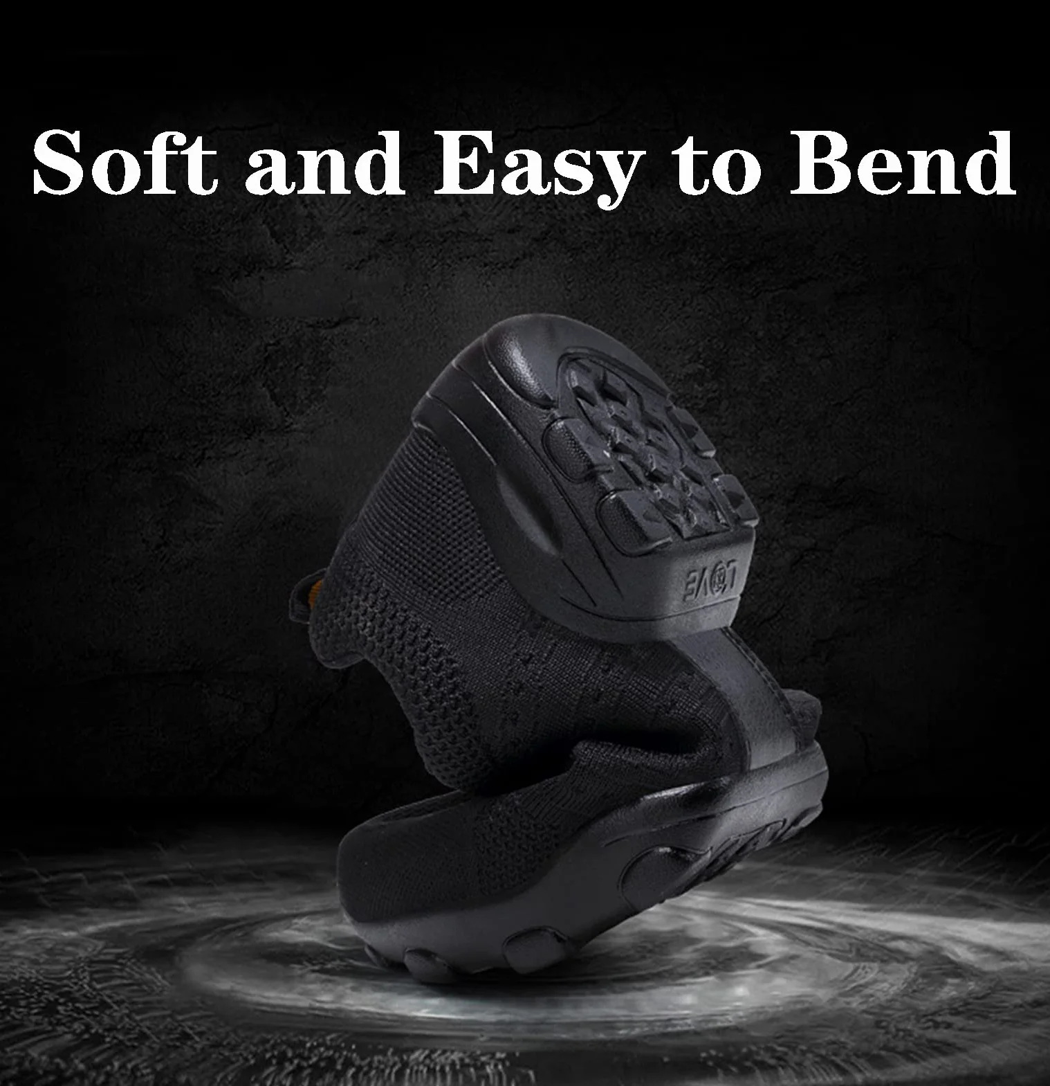 Zapatos De Baile para Hombres, Zapatos De Baile De Deportes Casuales, Adulto De Los Hombres Volando Tejido De Malla Suave Aptitud Suave Fitness Four Seasons Dance Shoes(40 EU, Black)