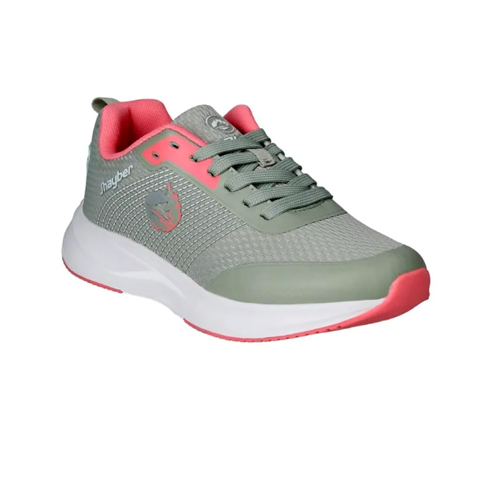 J´HAYBER - J’hayber ZS450983 Zapatillas Deportivas Mujer, Zapatillas Running y Fitness, Ligeras y Transpirables, Suela con Amortiguación, Cómodas para Deporte, Caminar y Uso Diario, Verde y Rosa para: