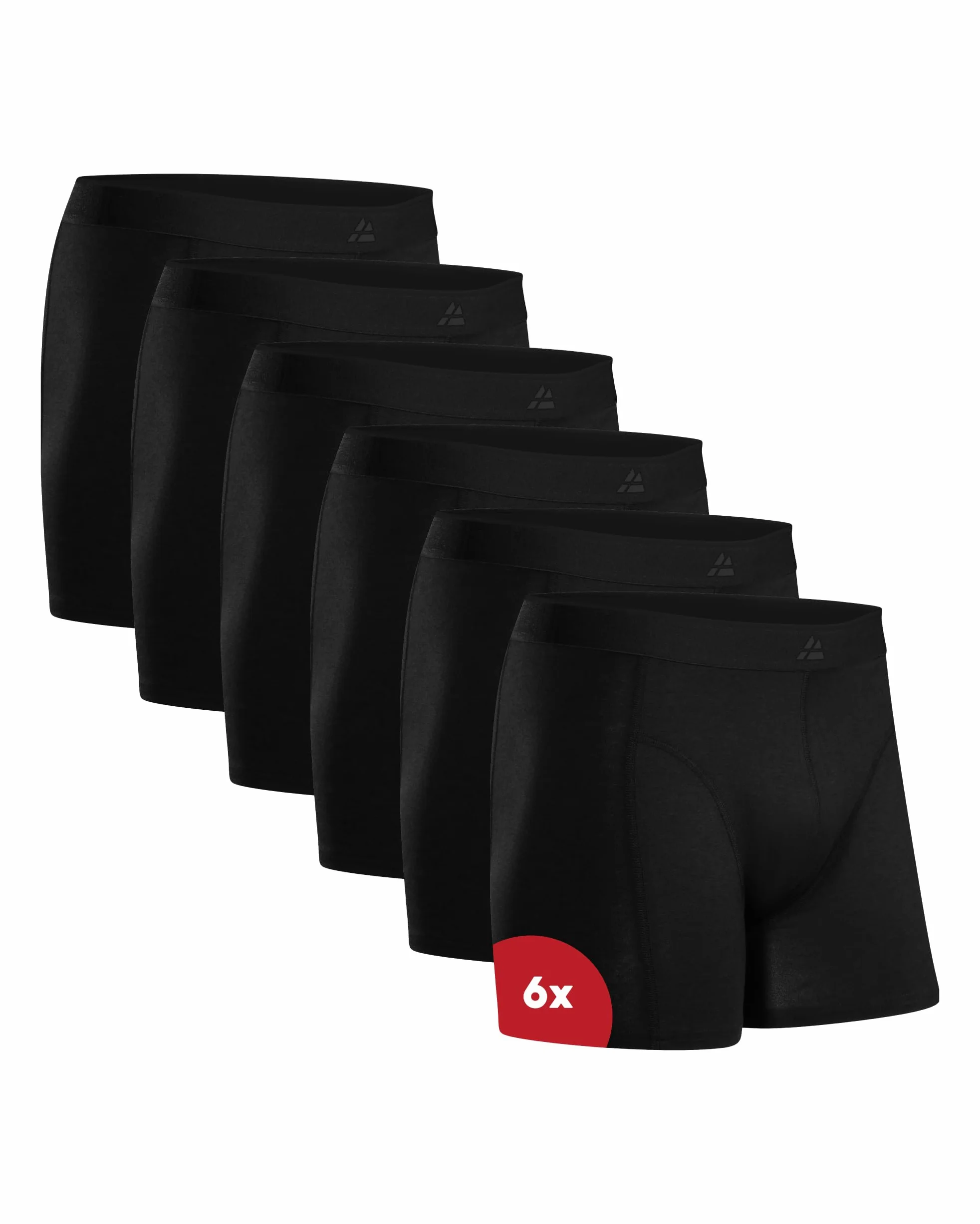 DANISH ENDURANCE Boxer de Bambú Hombre, 6 Pack Negro XL | Boxer de Bambú, Transpirables, Suaves y Elásticos, con o sin Bragueta, para el Día a Día y Deporte