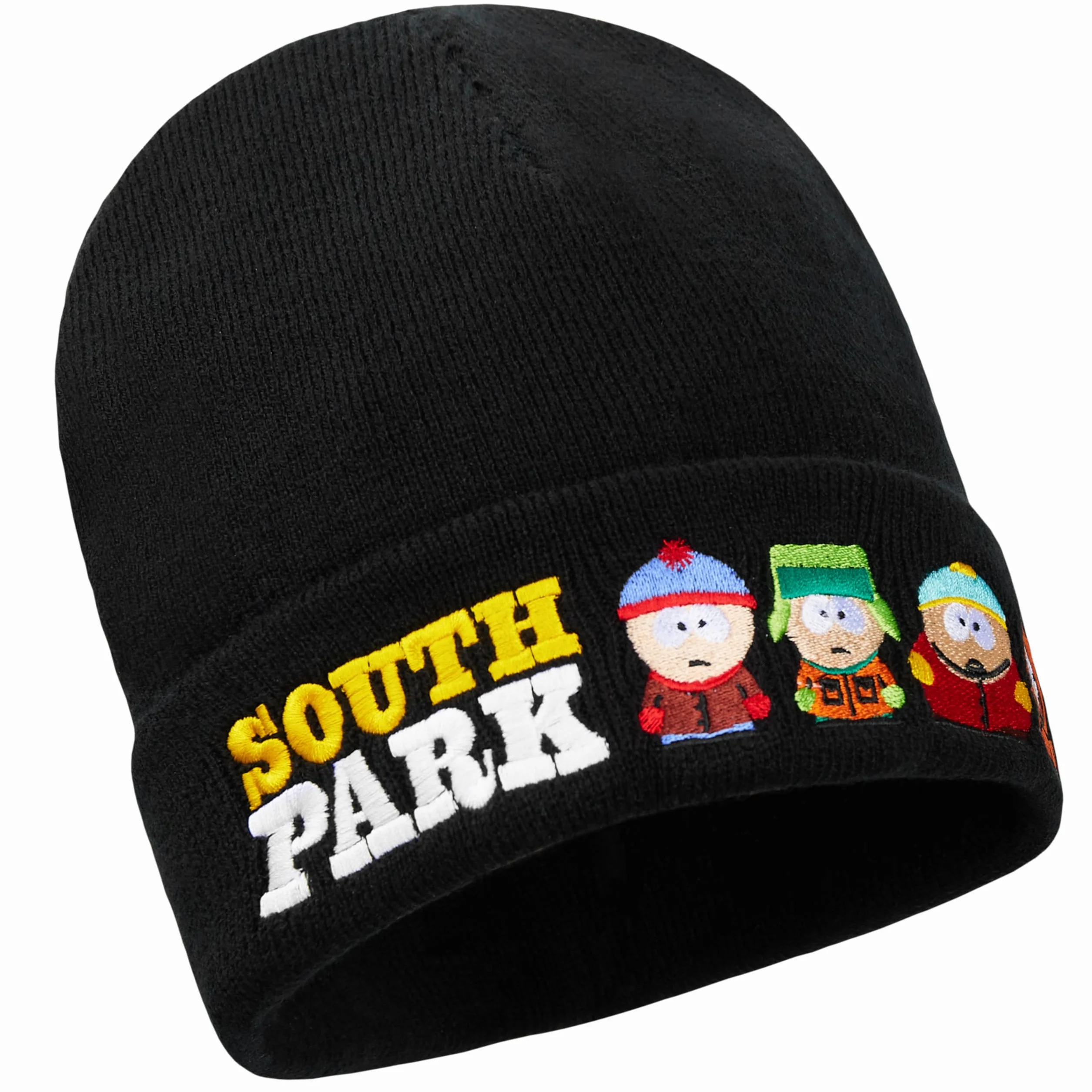 South Park Gorro Negro o Conjunto Bufanda Guantes y Gorro Adolescente, Accesorios de Invierno Cálidos para Días Fríos
