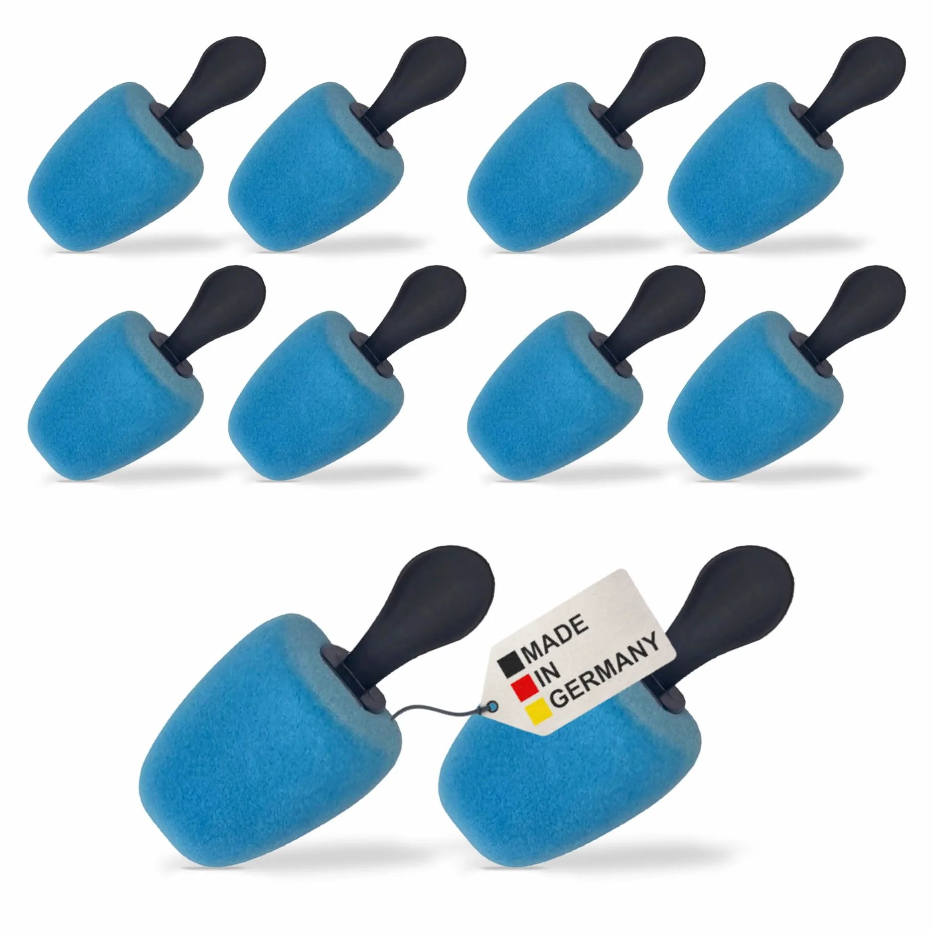 DELFA Samty - Horma de espuma para zapatos (forma cuadrada), para mujer, talla 37-41, azul claro, Einheitsgröße