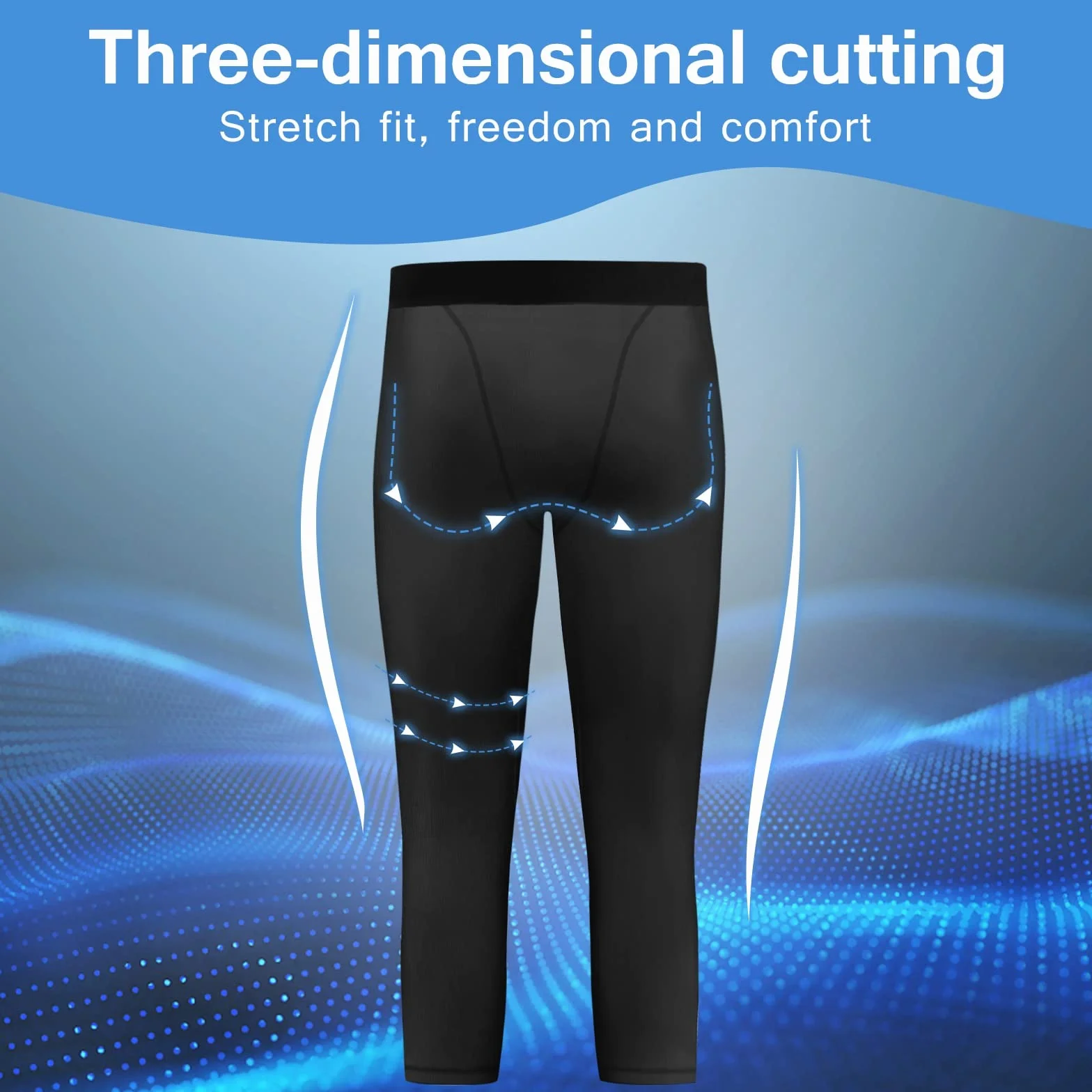 Legginsy kompresyjne dla dzieci 3/4 Sportowe Capris do biegania treningowe