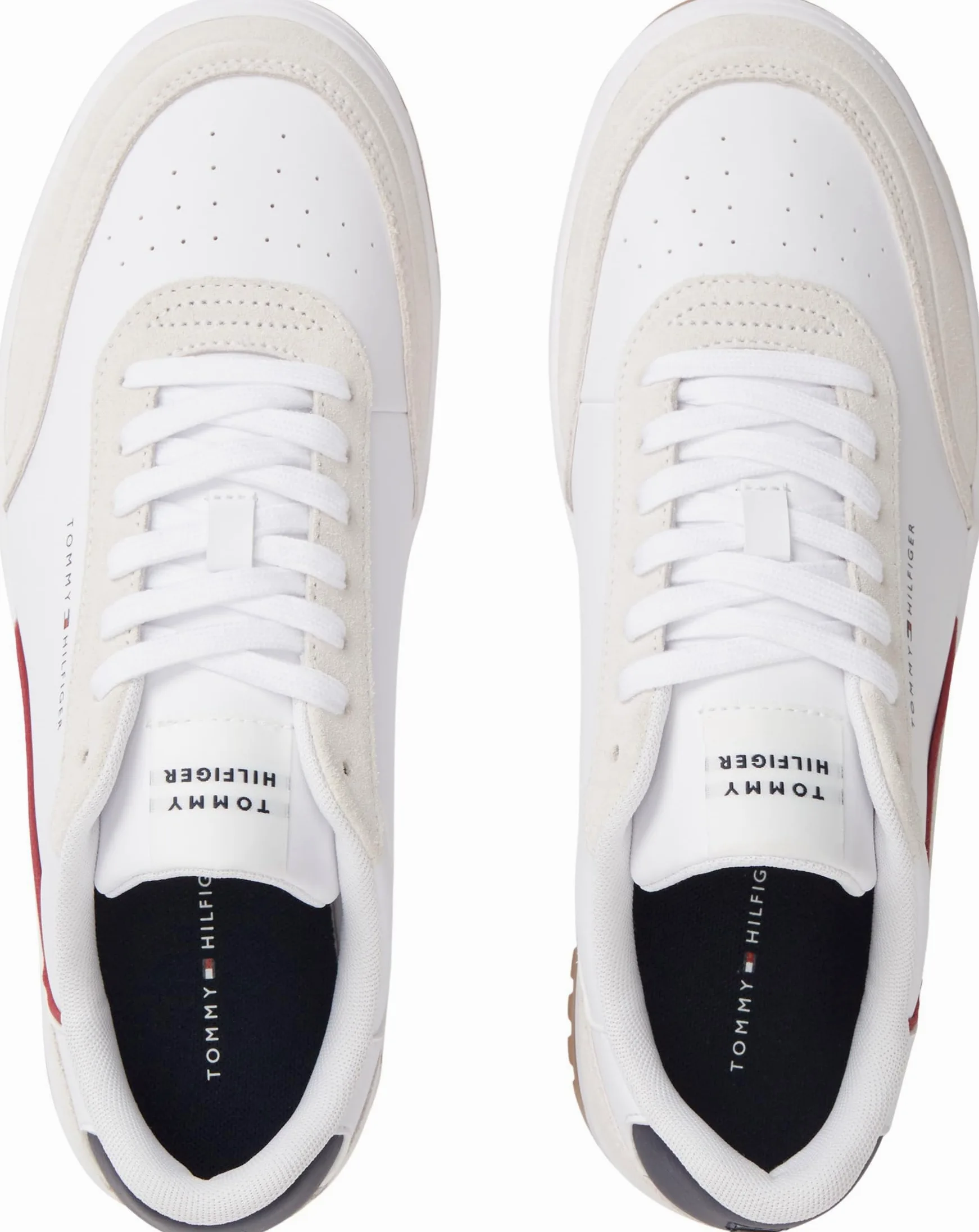 Tommy Hilfiger TH Basket Core Leather Suede Mix Fm0fm05881, Parte Superior Baja Hombre