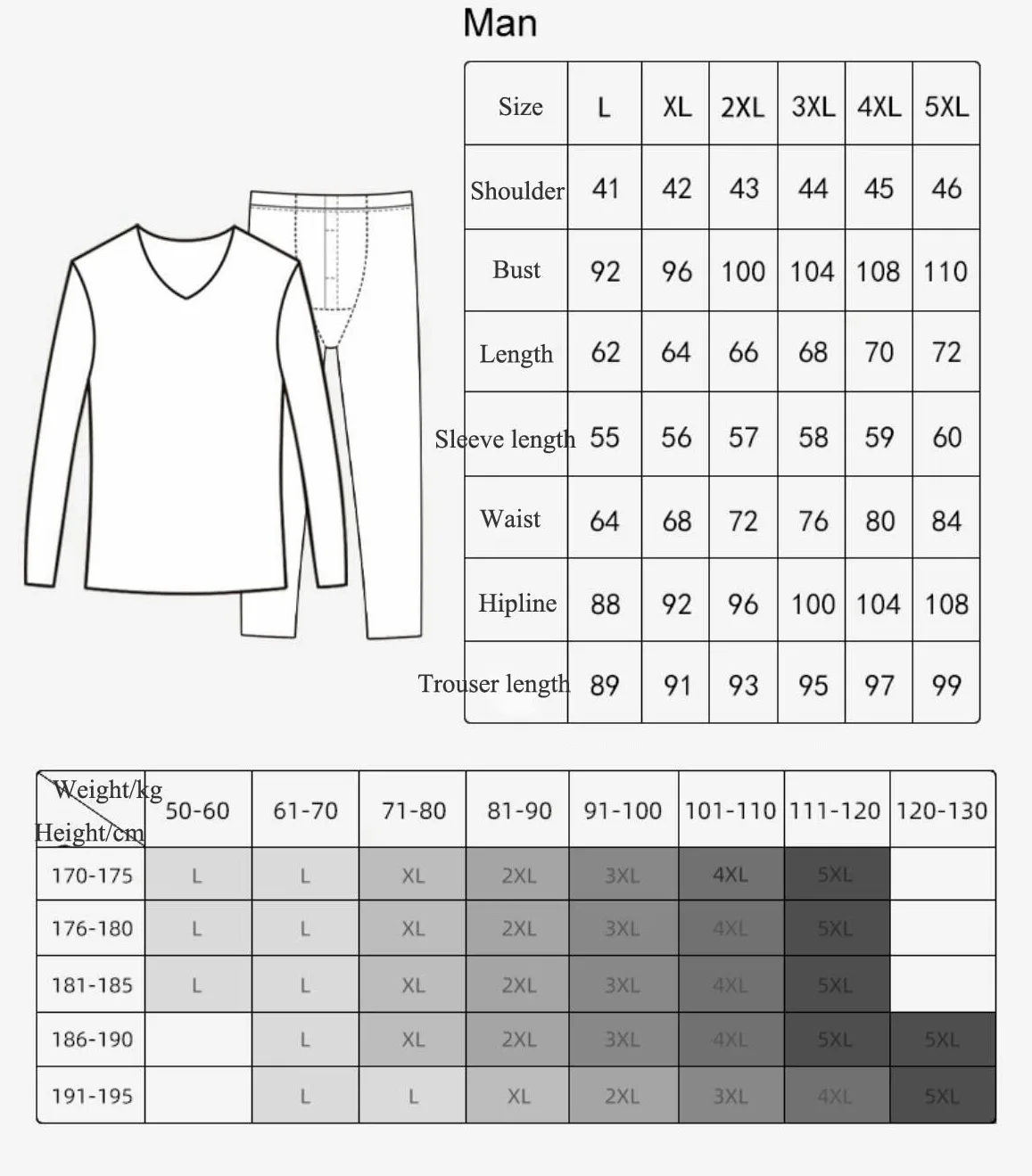 Daesar - Conjunto Ropa Interior Hombre,Ropa Interior Térmica de Poliéster Termica Hombre Manga Larga Azul Marino
