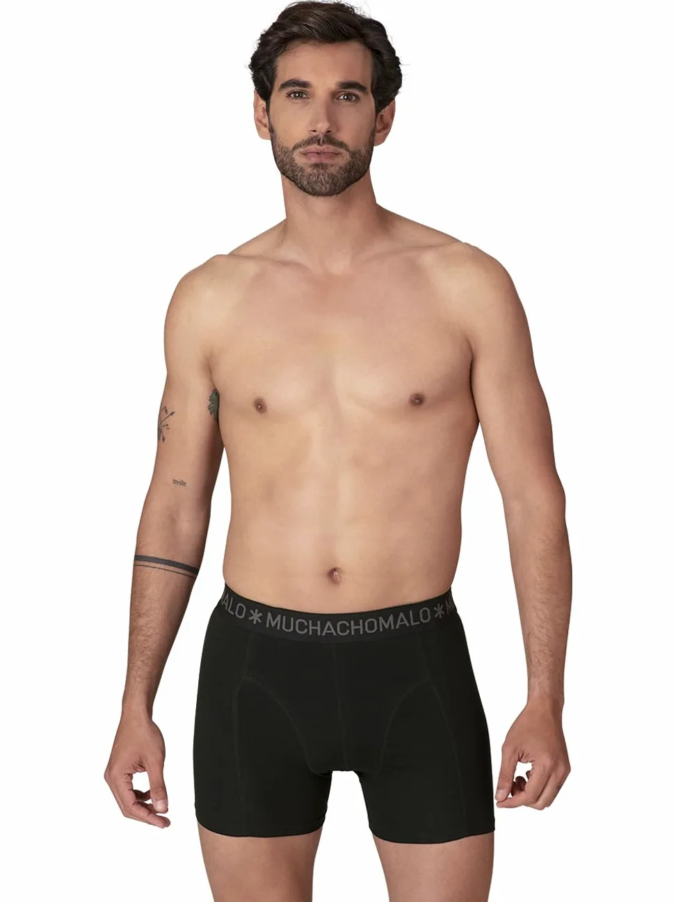 Muchachomalo Calzoncillos para Hombre, Ropa Interior Lisa de Algodón para Hombre, Pack de 10 Unidades, Bóxers Lisos de Corte Clásico con Cintura Elástica