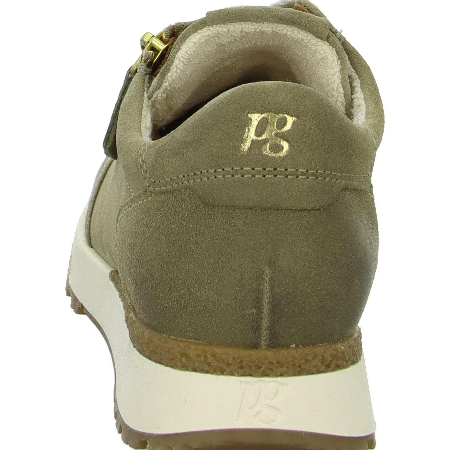 Paul Green Zapatilla 5310-097 Gris Piel Verde Mujer