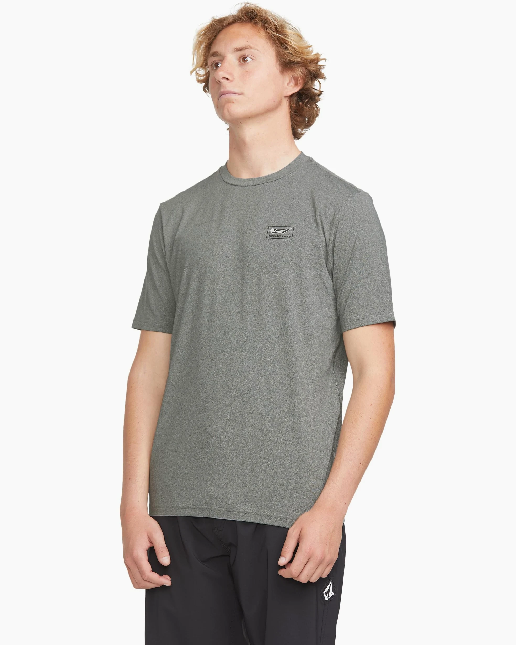 Volcom Stone Stamp - Camiseta de Manga Corta con Protección UPF 50+ Camisa de protección de Sarpullido Hombre
