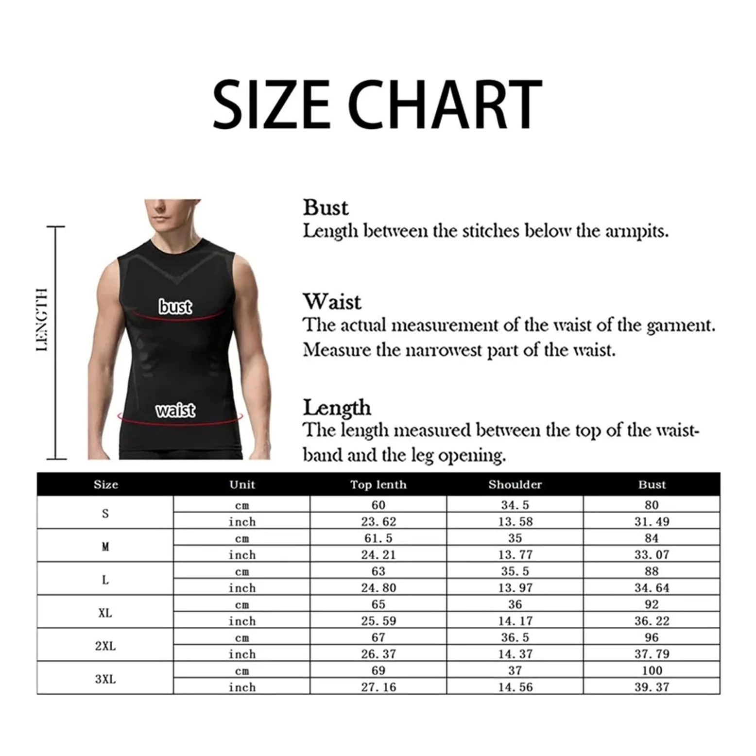 Camiseta CompresióN Hombre 2 uds chaleco moldeador for hombres, chaleco adelgazante, camisas de compresión moldeadoras de cuerpo, camiseta sin mangas, camisetas de Fitness sin mangas con Control de ba