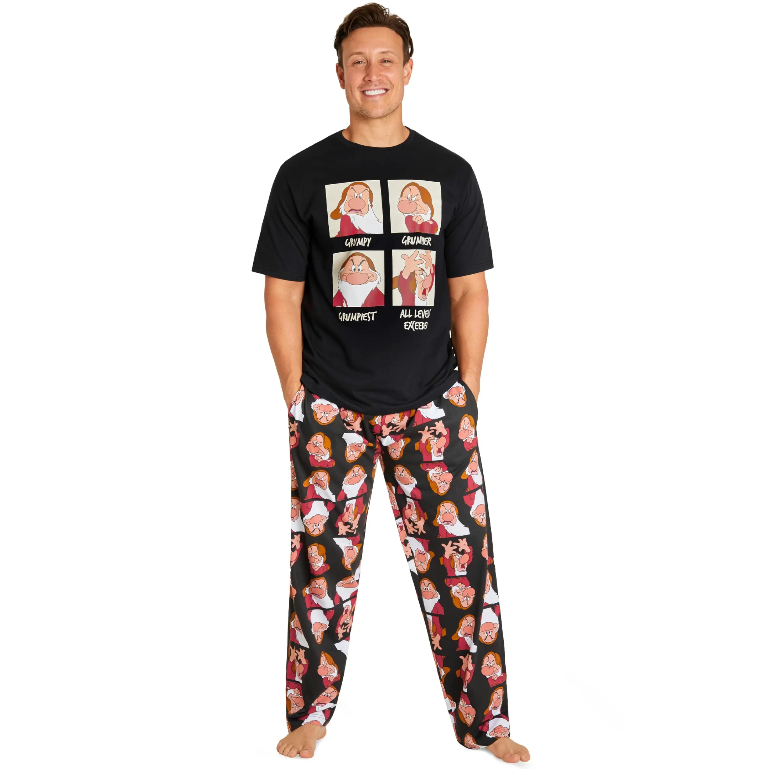 Disney Pijamas para Hombres - Camiseta y Pantalones, Conjunto Tallas S-3XL Regalos Navidad