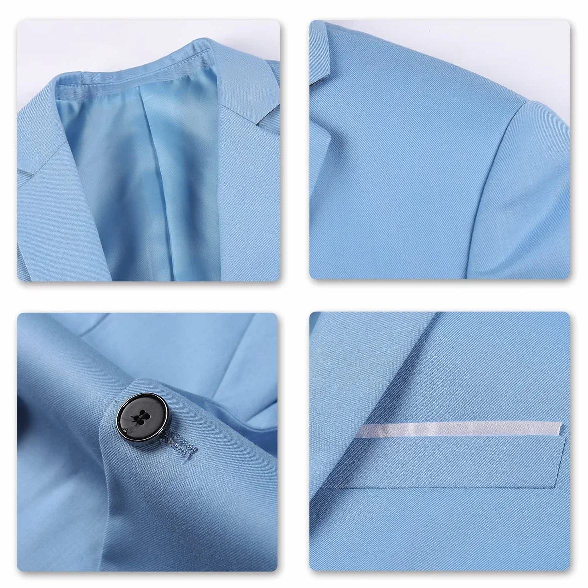 Sliktaa Traje Hombre 3 Piezas Slim Fit Formal Smoking Boda Negocios Noche (Chaleco y Pantalones), rojo