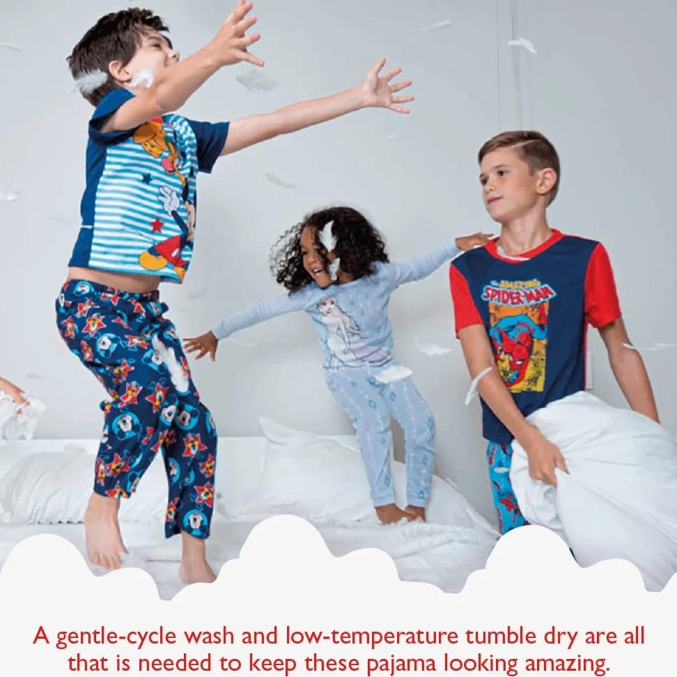 Marvel Conjunto de Pijama de algodón de 6 Piezas de Los Vengadores para niños, Suave y Lindo para niños, Edad de Oro, 2
